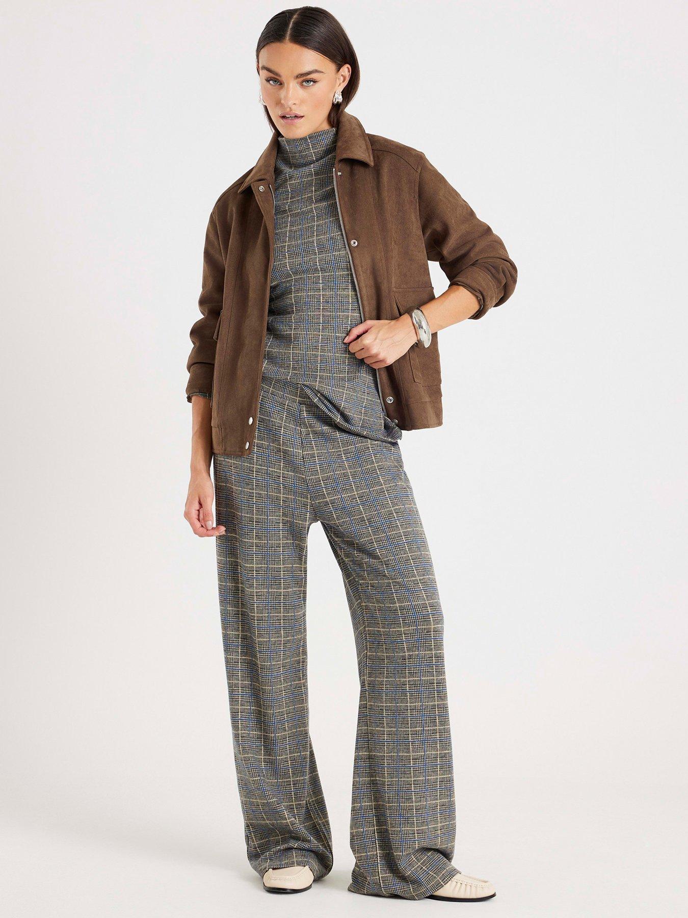 river-island-wide-leg-cosy-check-trouser-grey