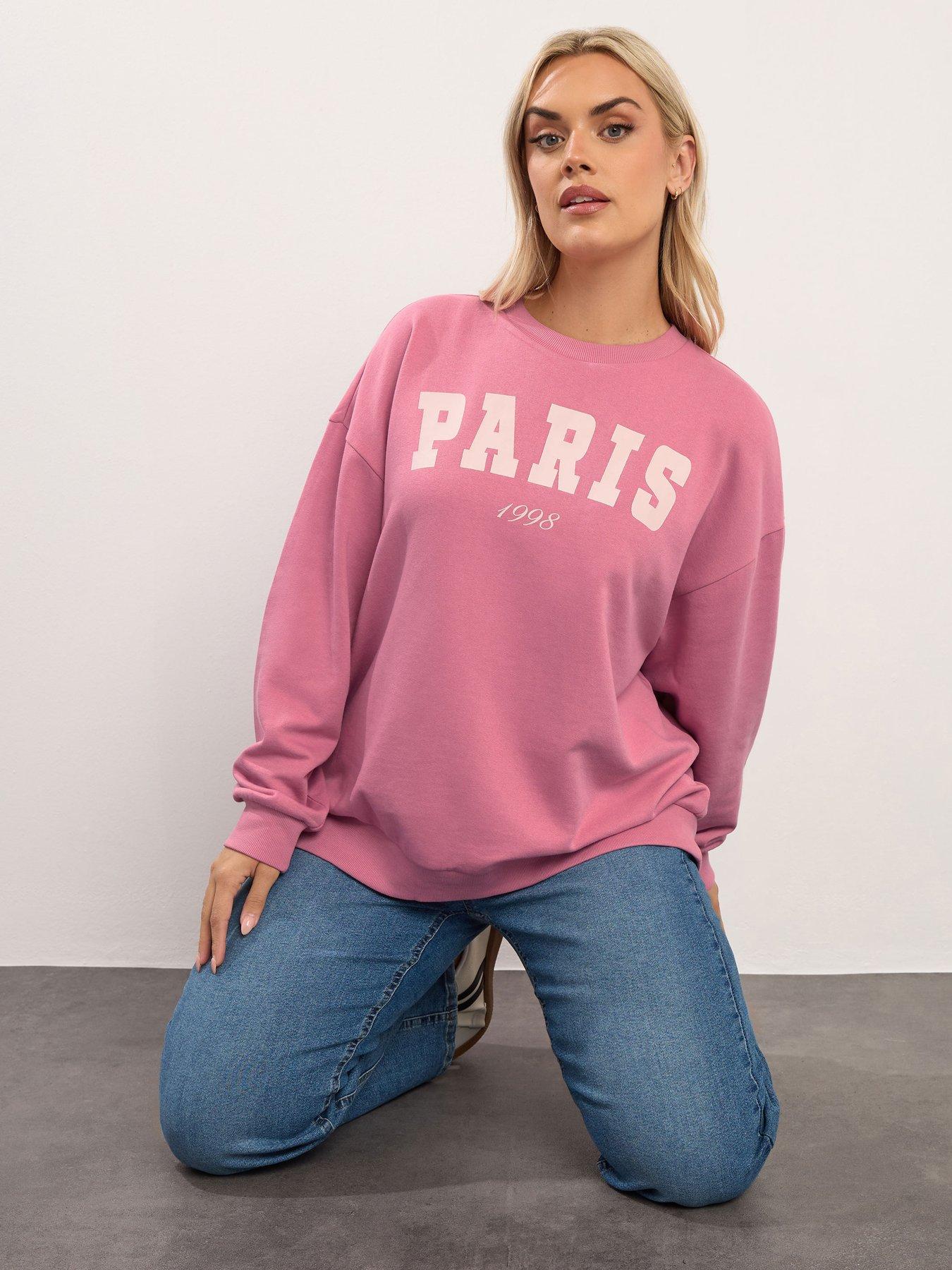 yours-curve-paris-sweatshirt-pinkfront