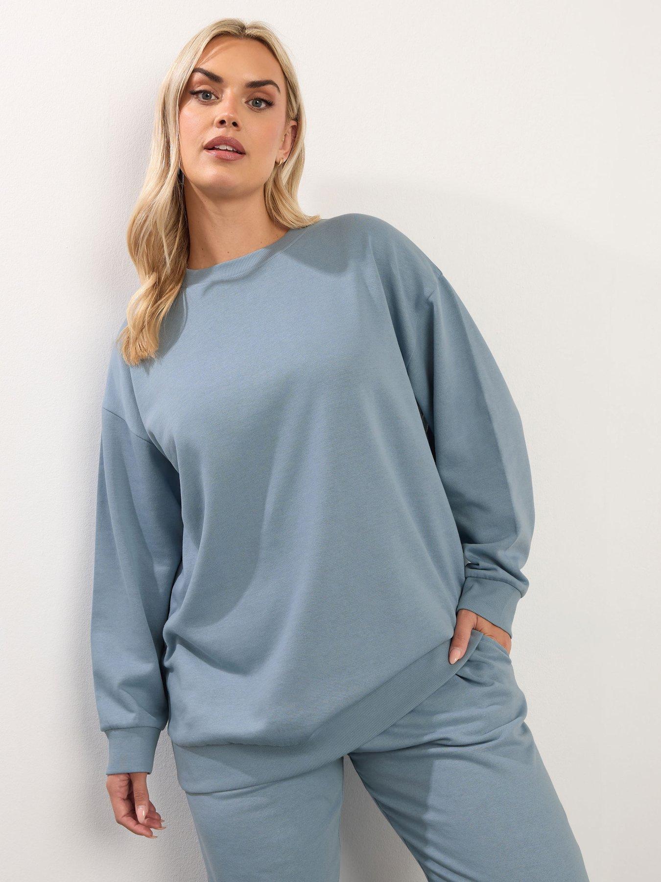 yours-curve-basic-sweatshirt-bluefront