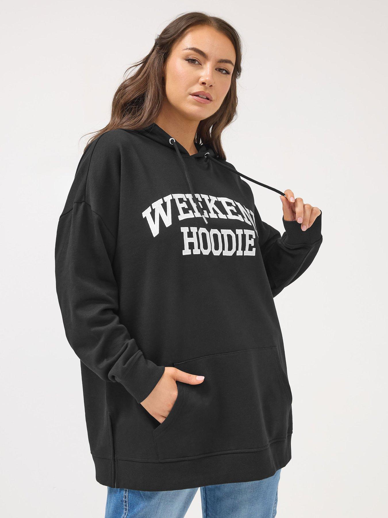 Yours Curve Weekend Hoodie - Black