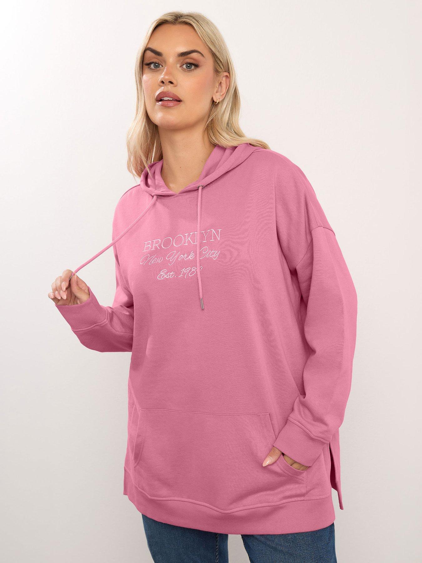 yours-curve-pull-over-hoodie-pink