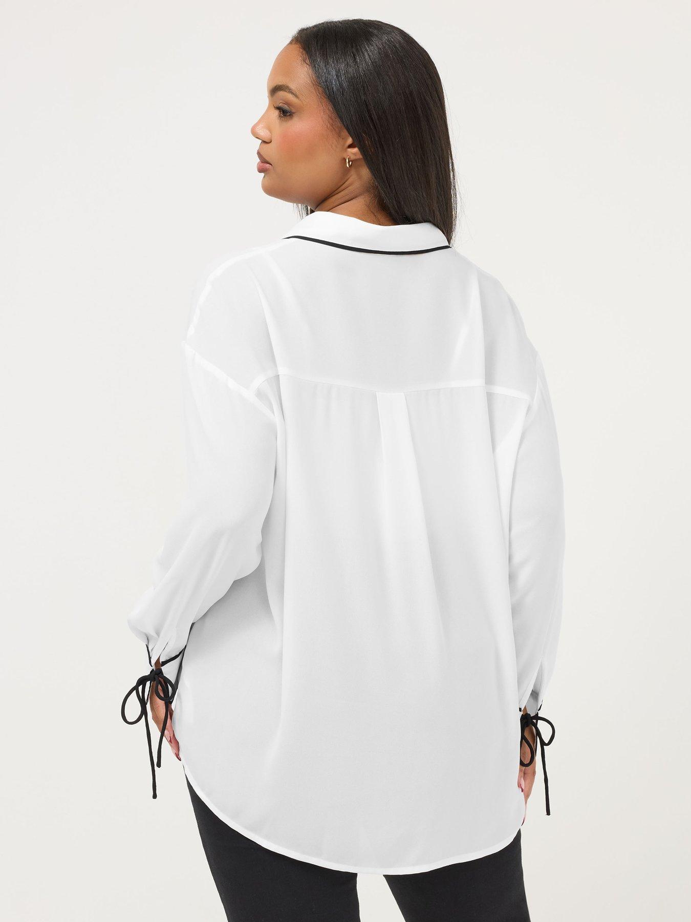 yours-curve-contrast-seam-swiss-blouse-whitestillFront
