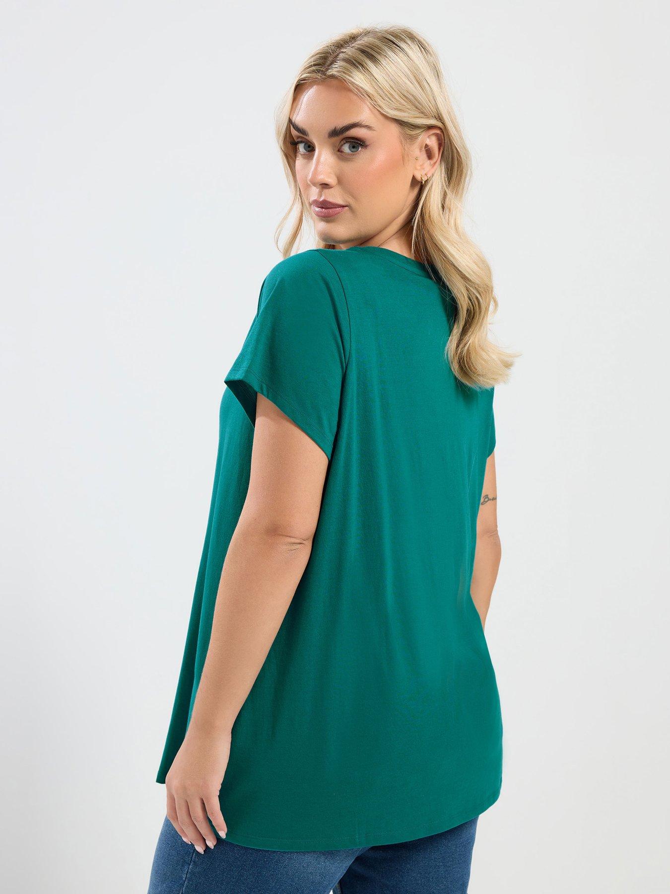 yours-curve-3-pack-short-sleeve-basic-t-shirts-pinkstillFront