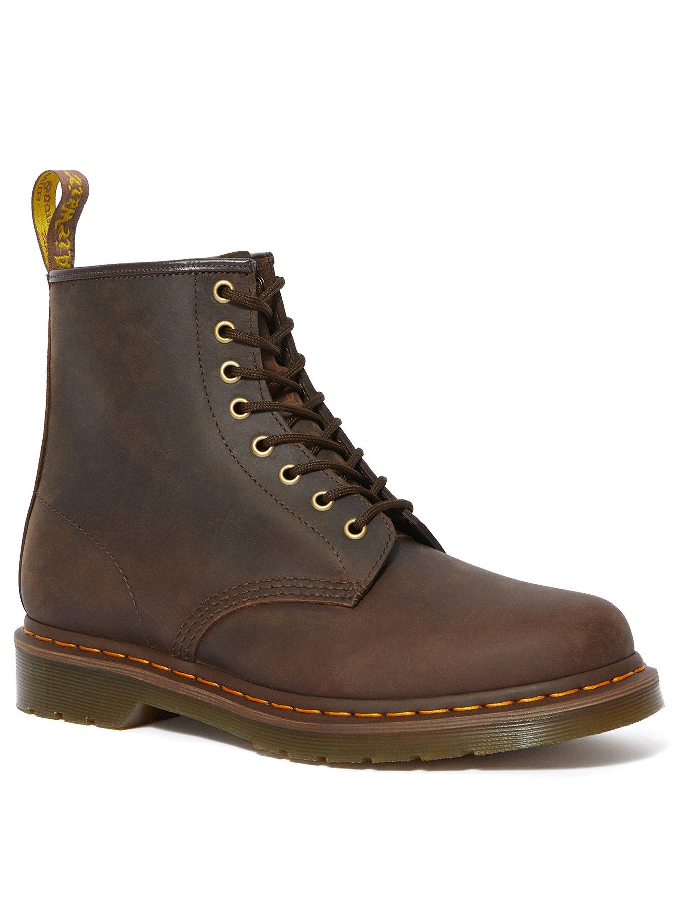 Image 2 of 7 of Dr Martens 1460 Crazy Horse Leather Lace-Up Boot&nbsp;- Dark Brown