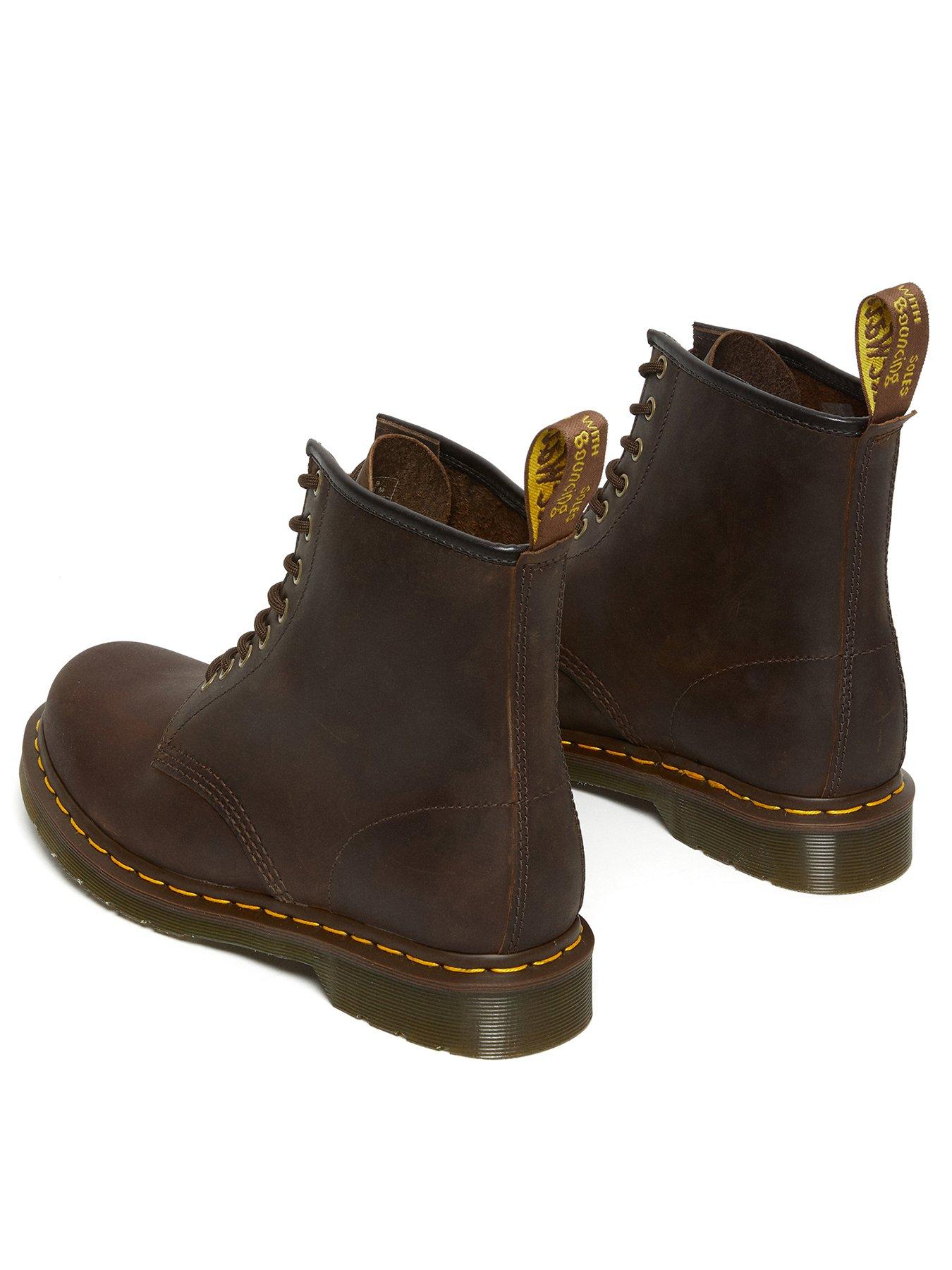 Image 3 of 7 of Dr Martens 1460 Crazy Horse Leather Lace-Up Boot&nbsp;- Dark Brown