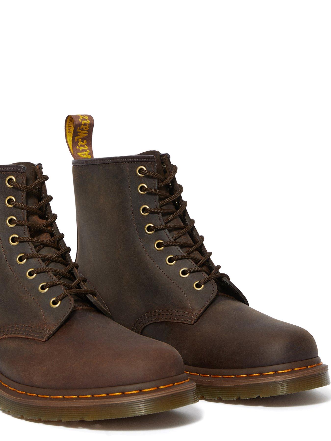 Image 4 of 7 of Dr Martens 1460 Crazy Horse Leather Lace-Up Boot&nbsp;- Dark Brown