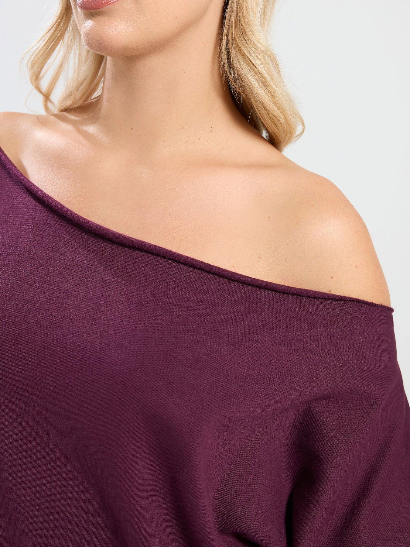 yours-curve-off-the-shoulder-sweatshirt-redoutfit