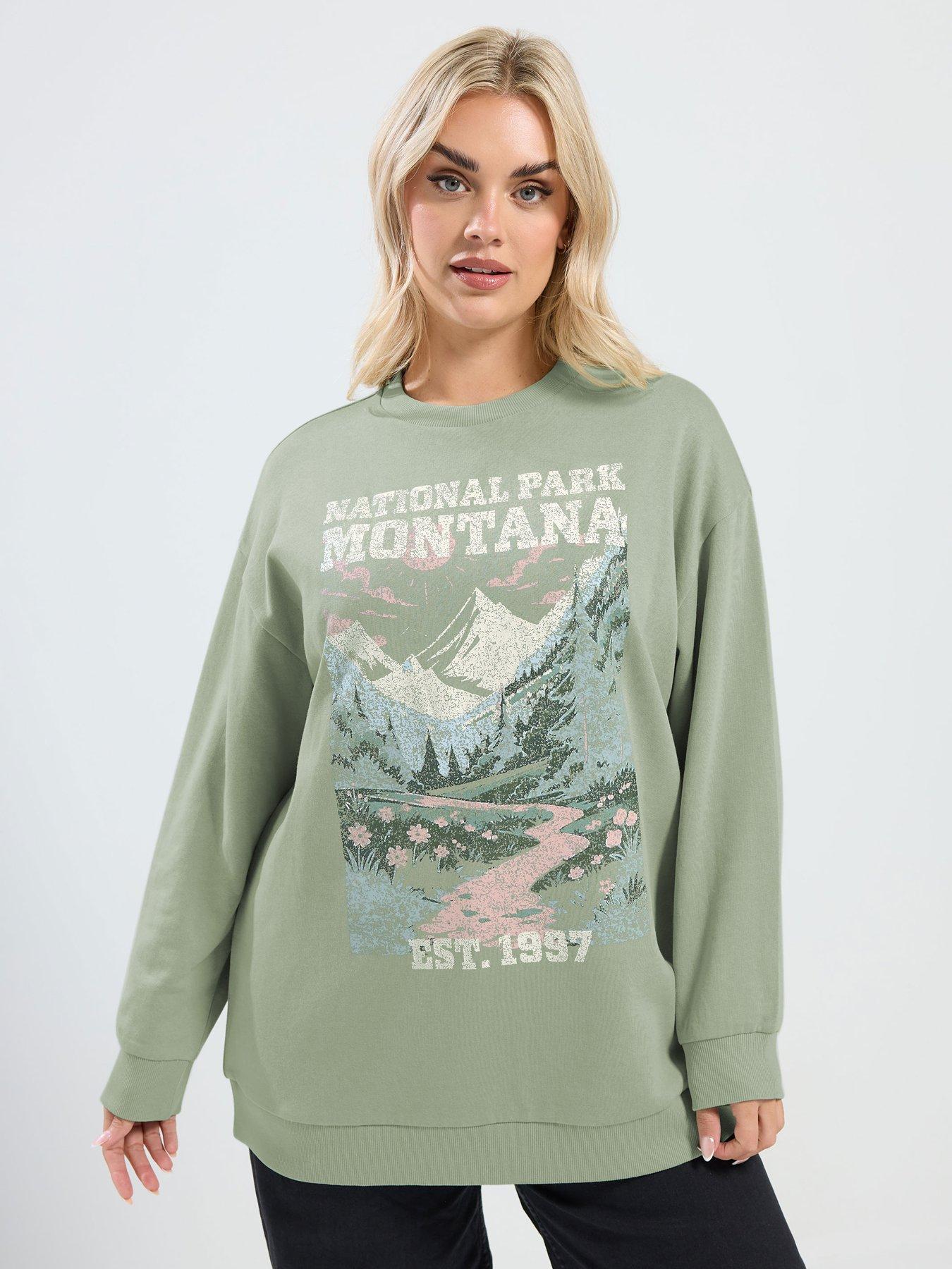 yours-curve-montana-sweatshirt-green