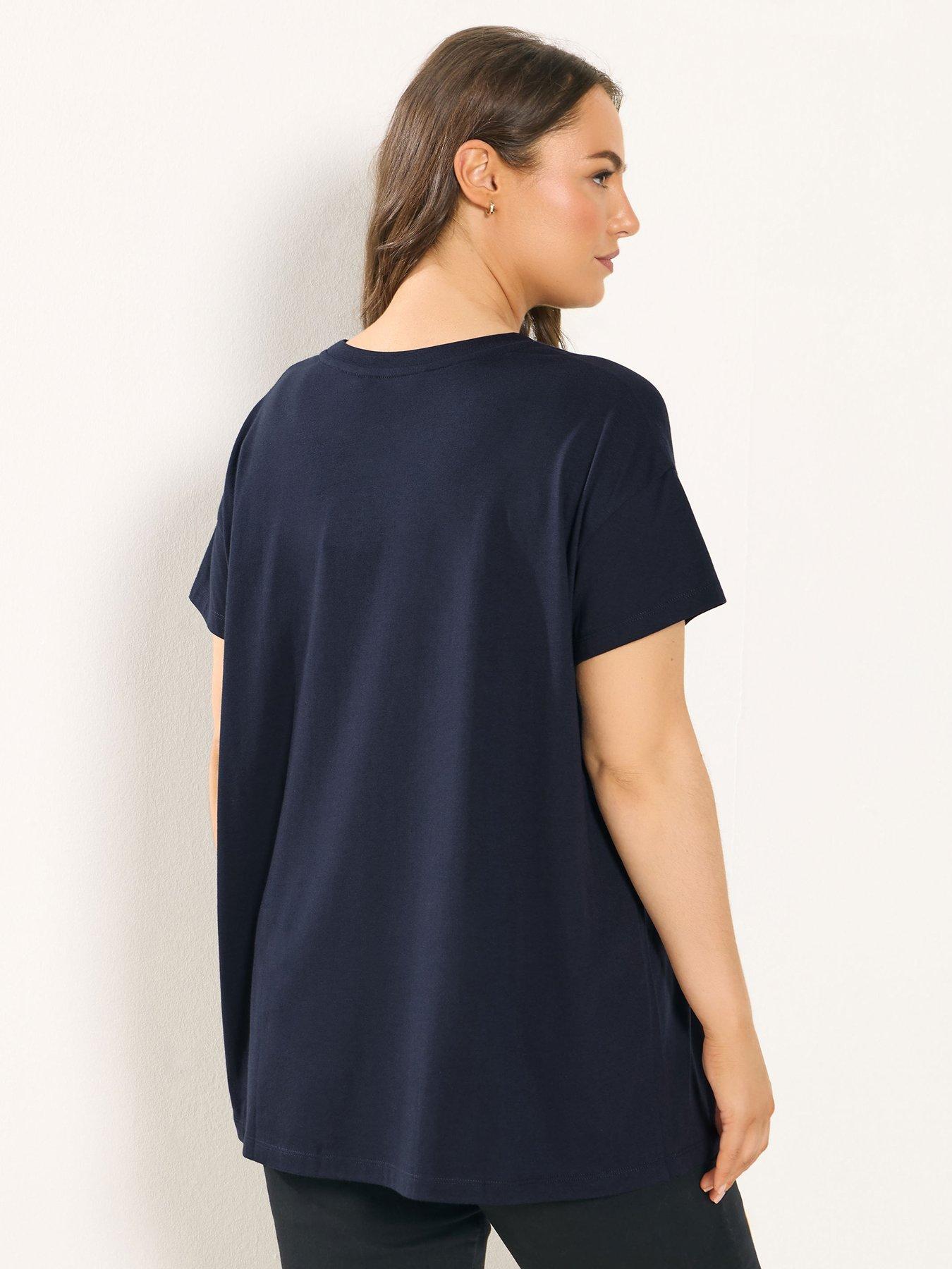 yours-curve-studded-heart-t-shirt-bluestillFront