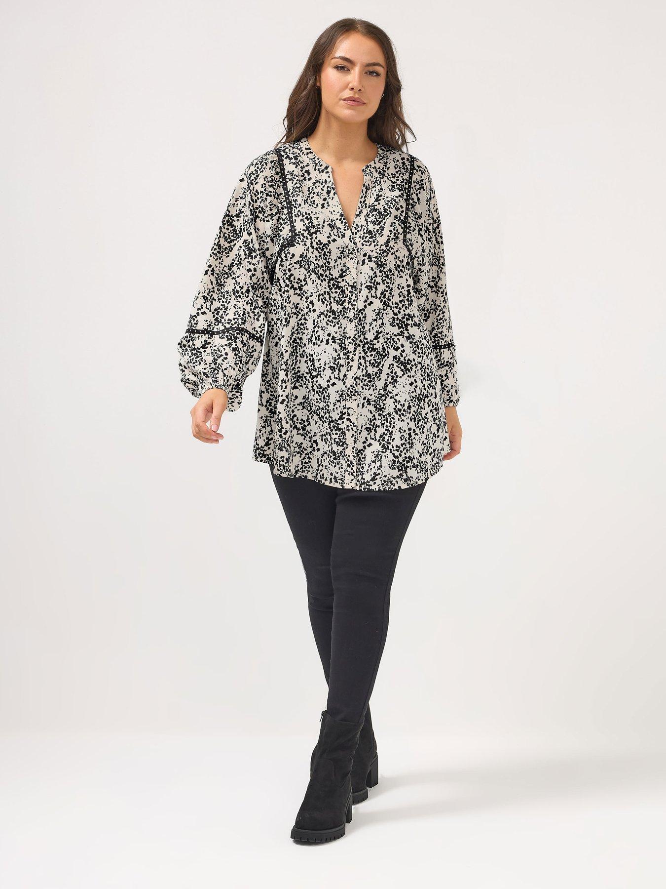 yours-curve-stud-embellished-blouse-naturalback