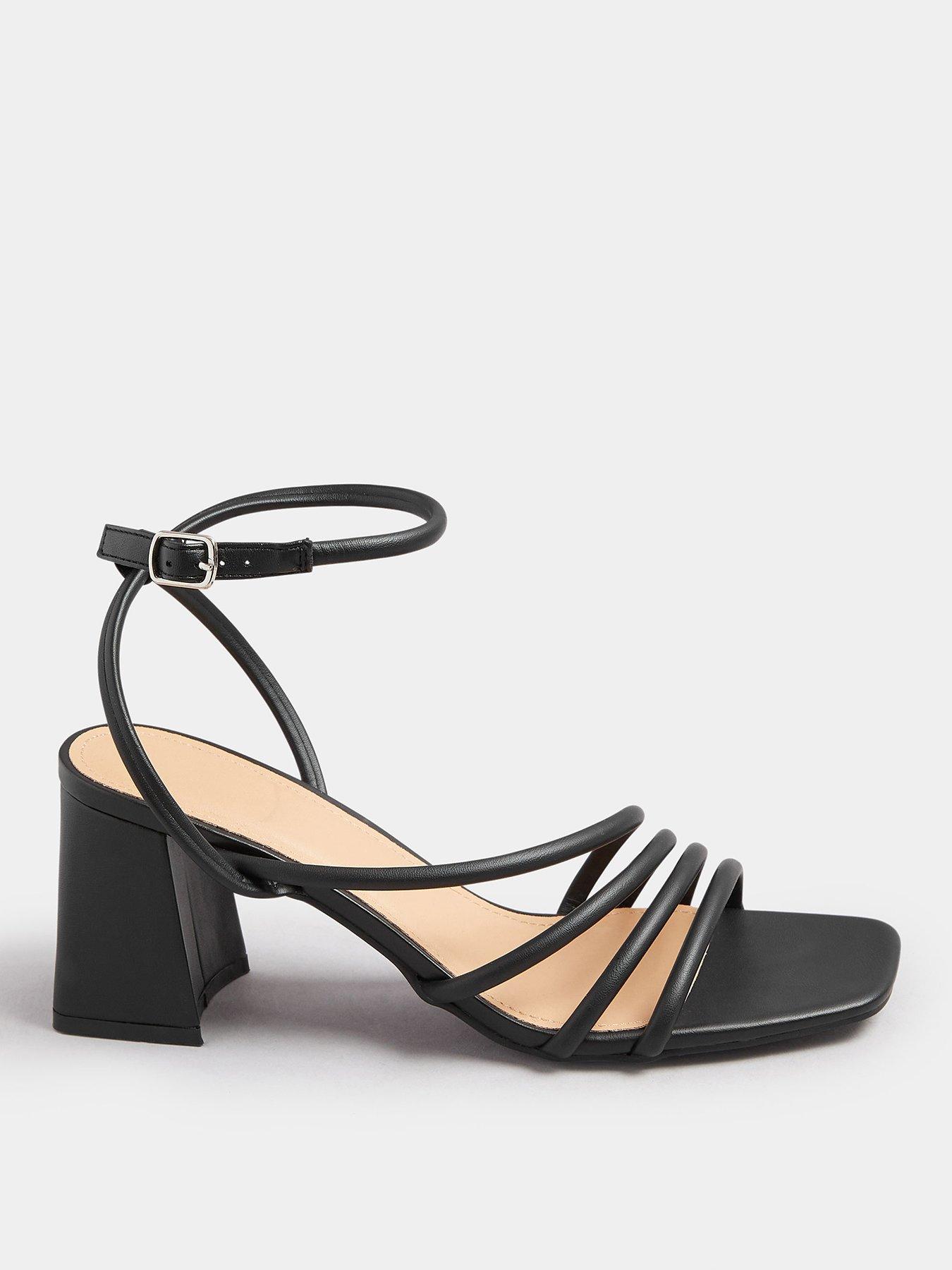 Image 2 of 4 of Yours Standard Fit Asymmetric Block Heel - Black