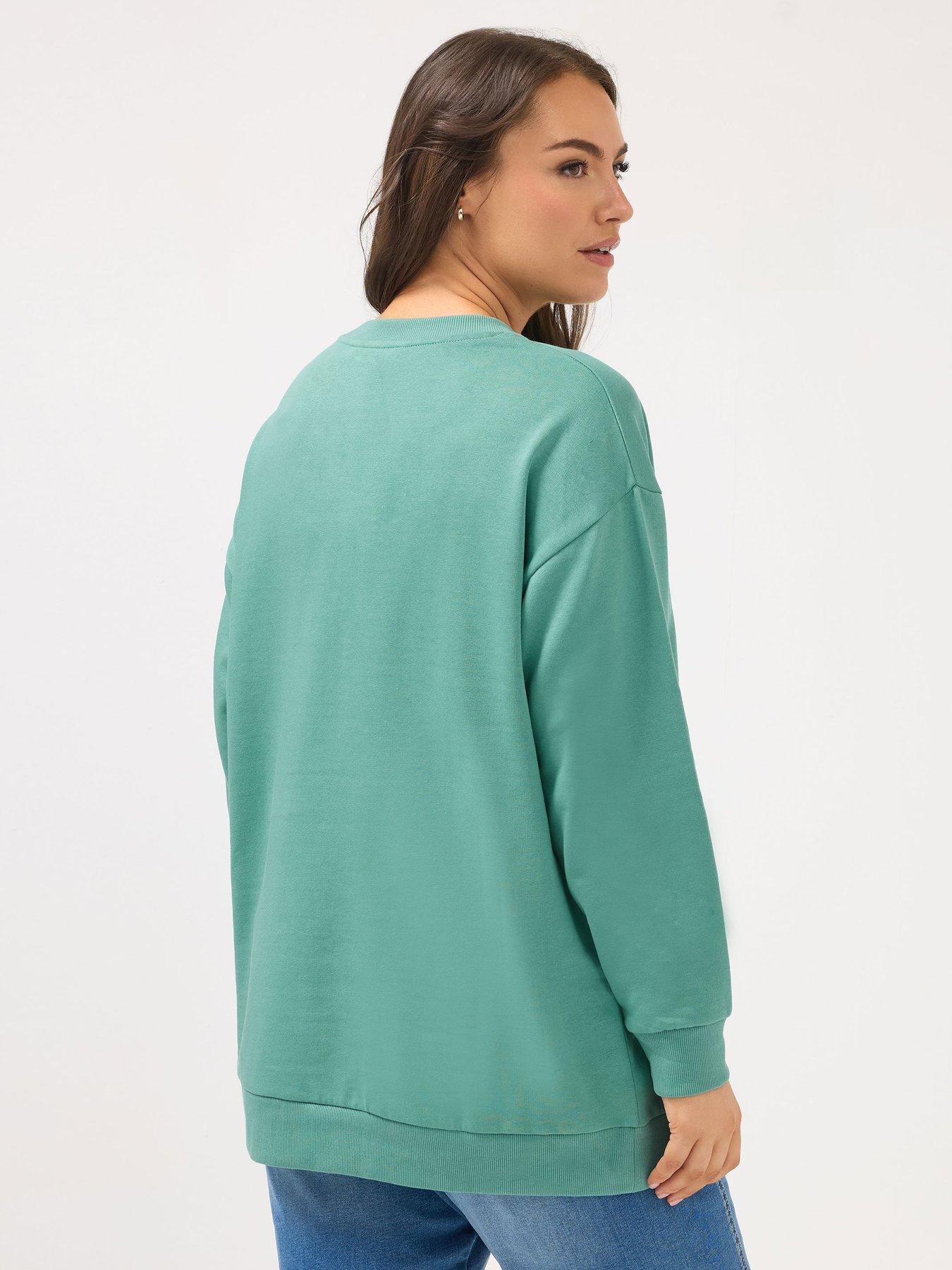 yours-curve-basic-sweatshirt-bluestillFront