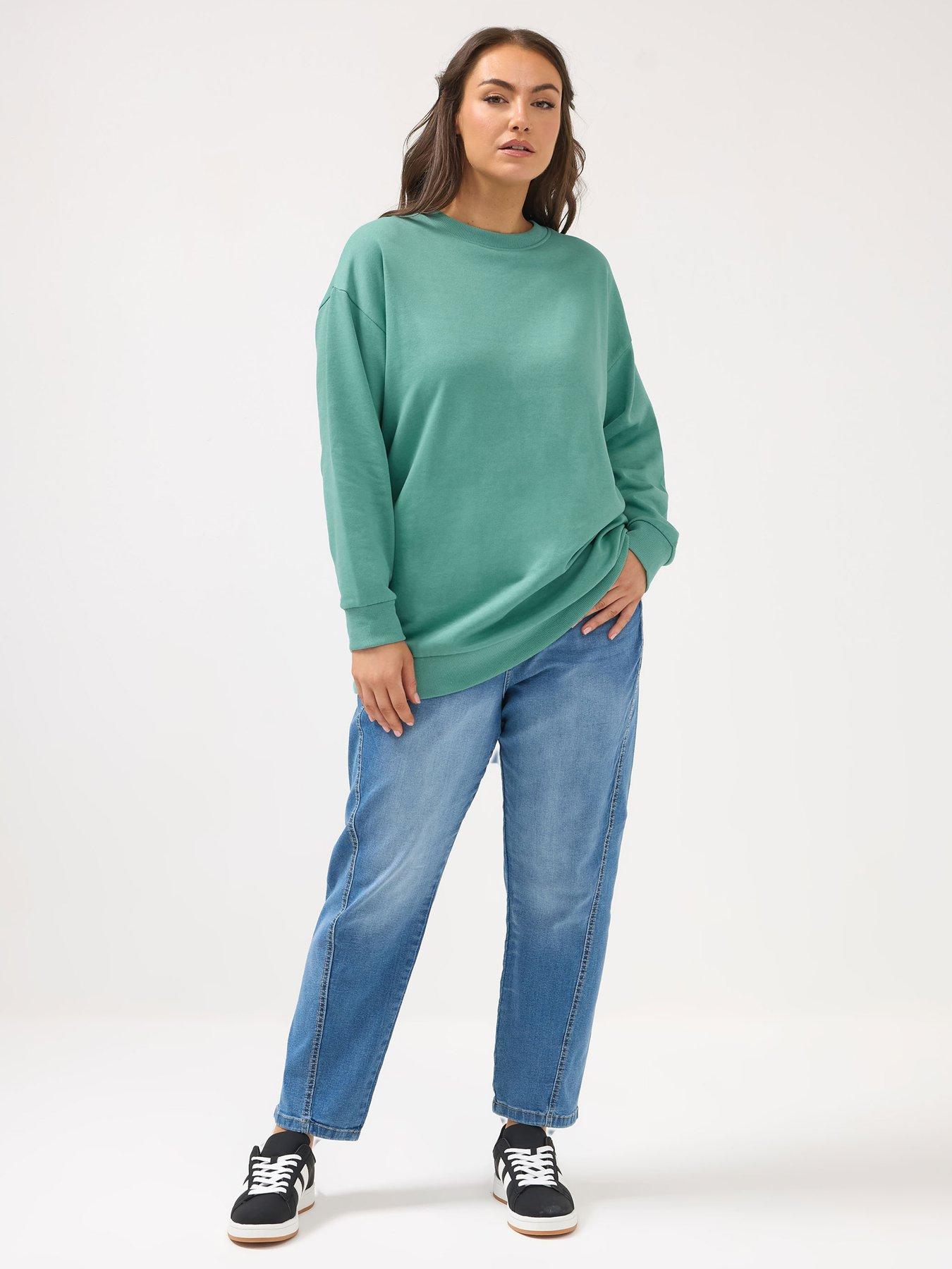 yours-curve-basic-sweatshirt-blueback