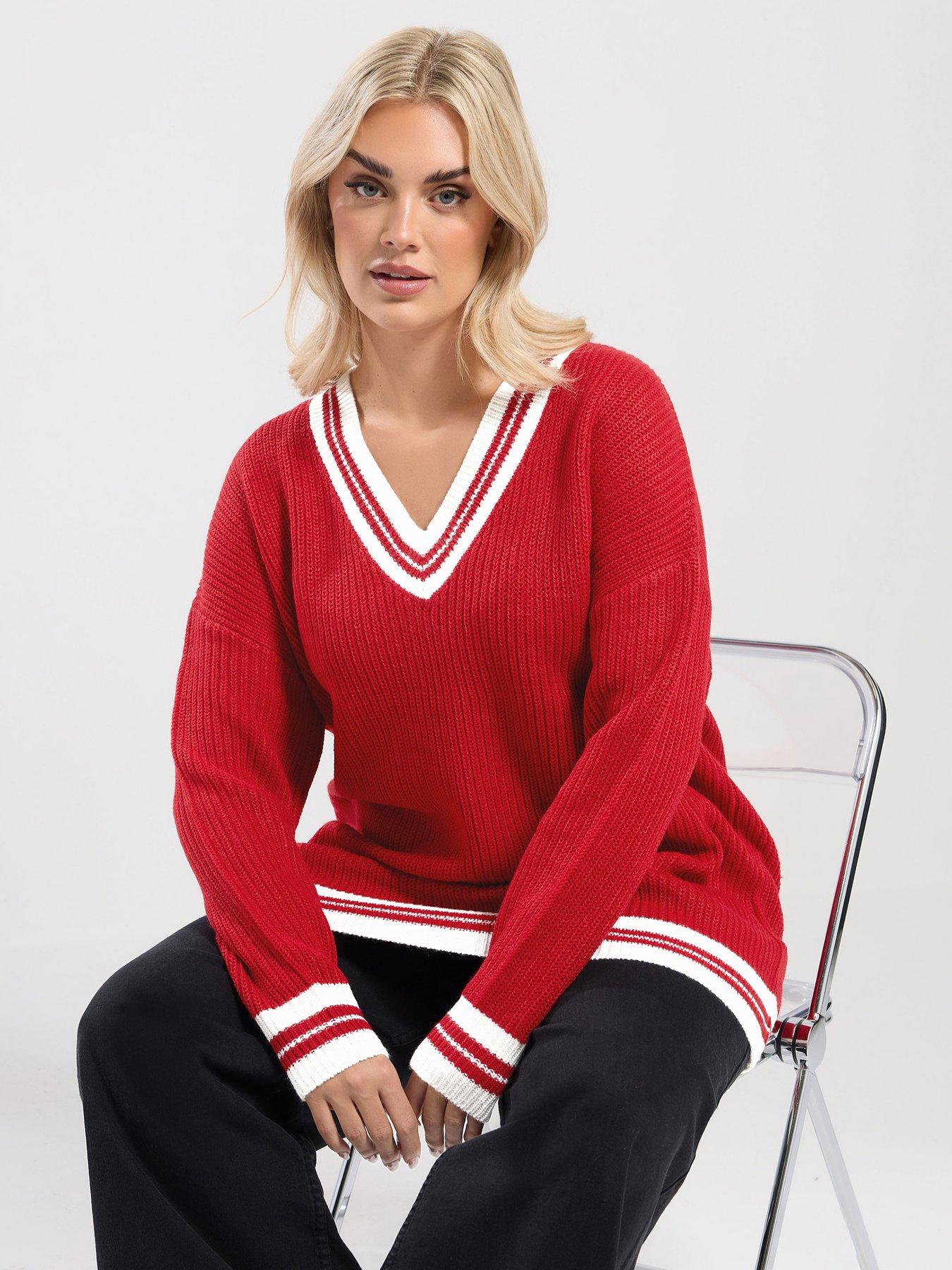 yours-curve-tennis-jumper-redfront