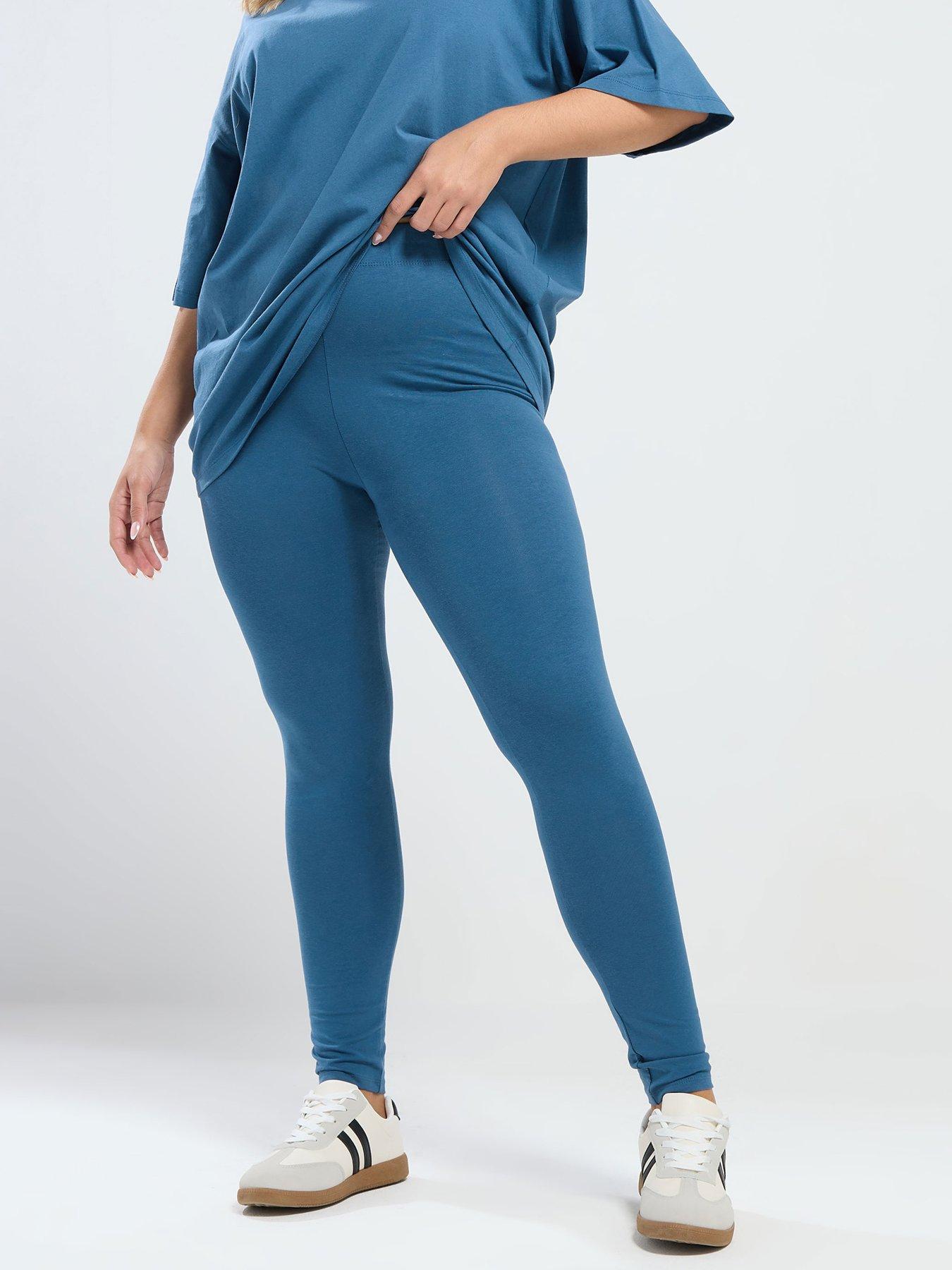 yours-curve-basic-leggings-blue