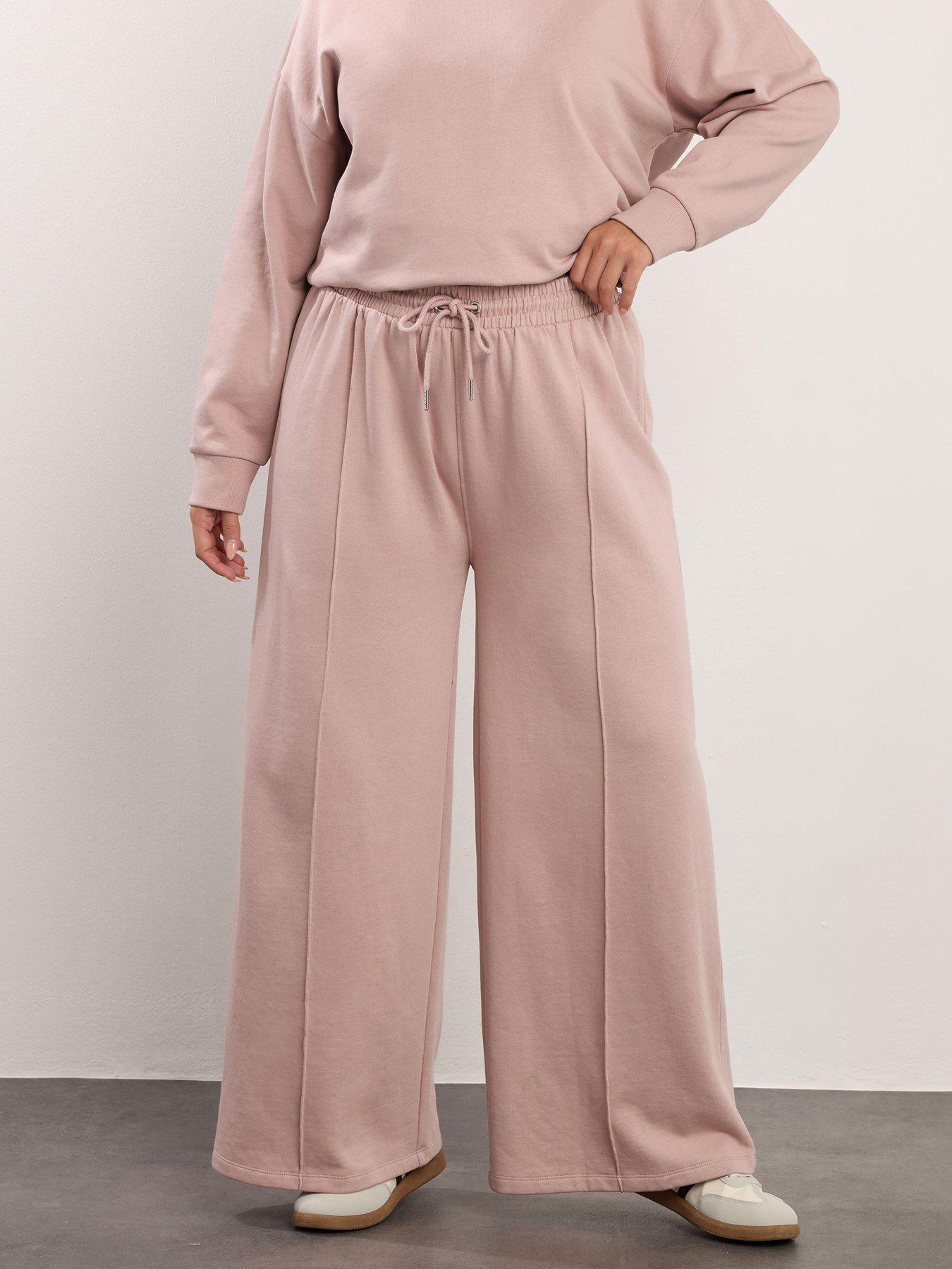 yours-curve-wide-leg-jogger-pink