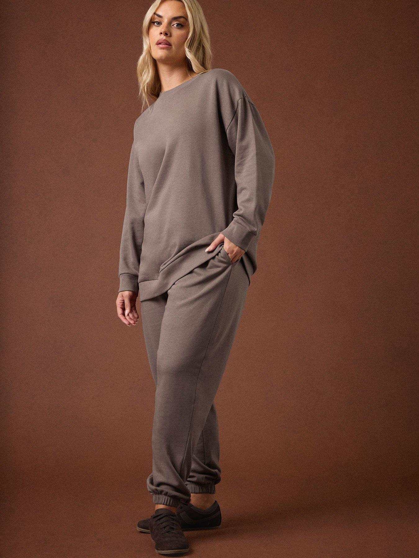 yours-curve-cuffed-jogger-brown