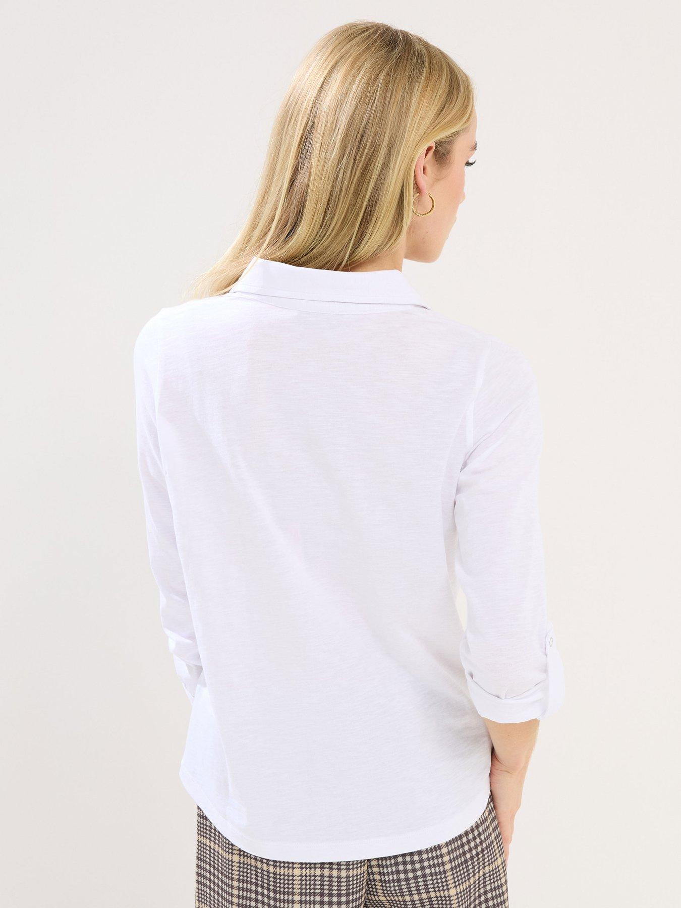 pixiegirl-petite-turn-up-sleeve-shirt-whitestillFront