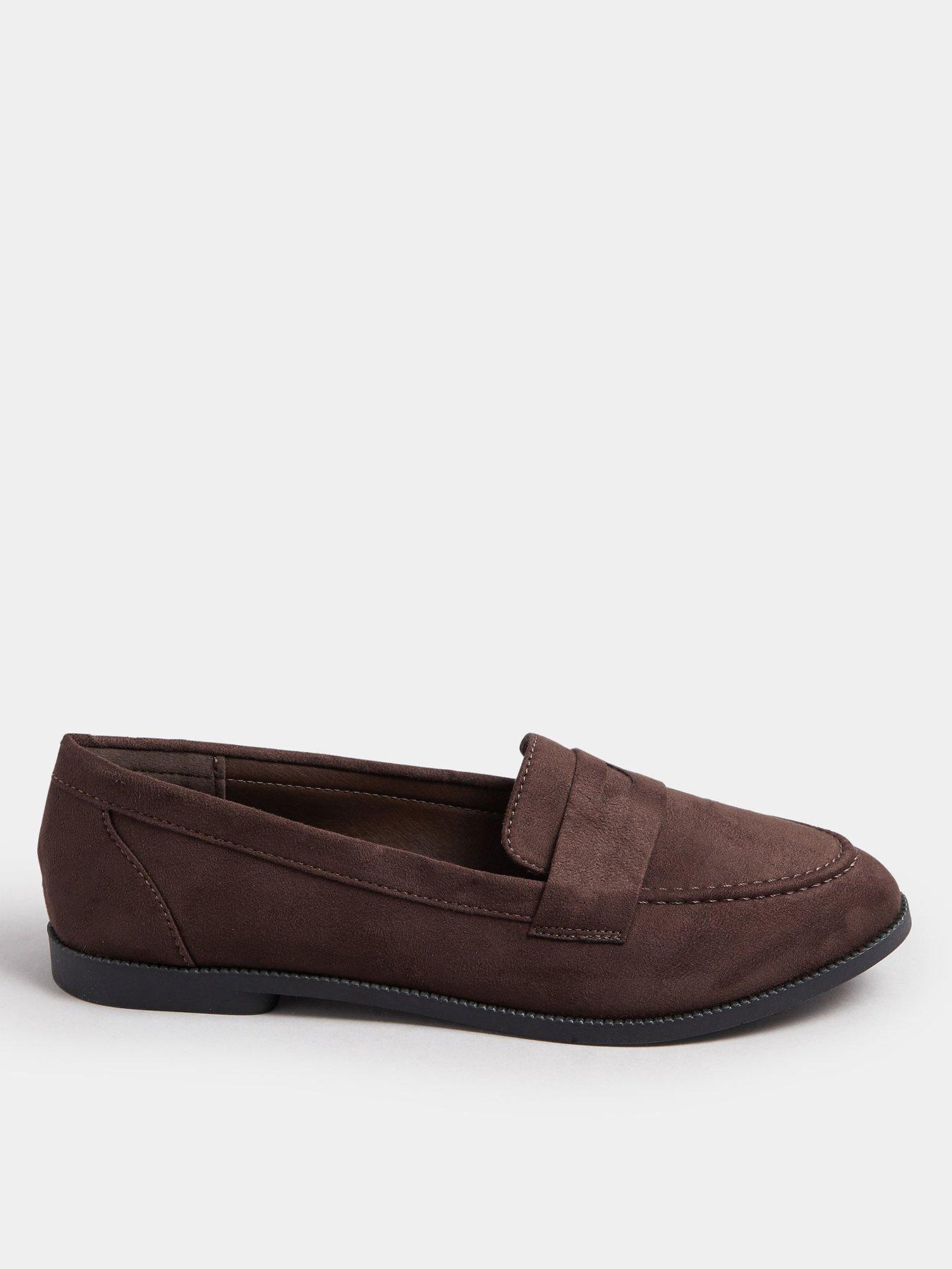 yours-wide-fit-suede-loafer-brown
