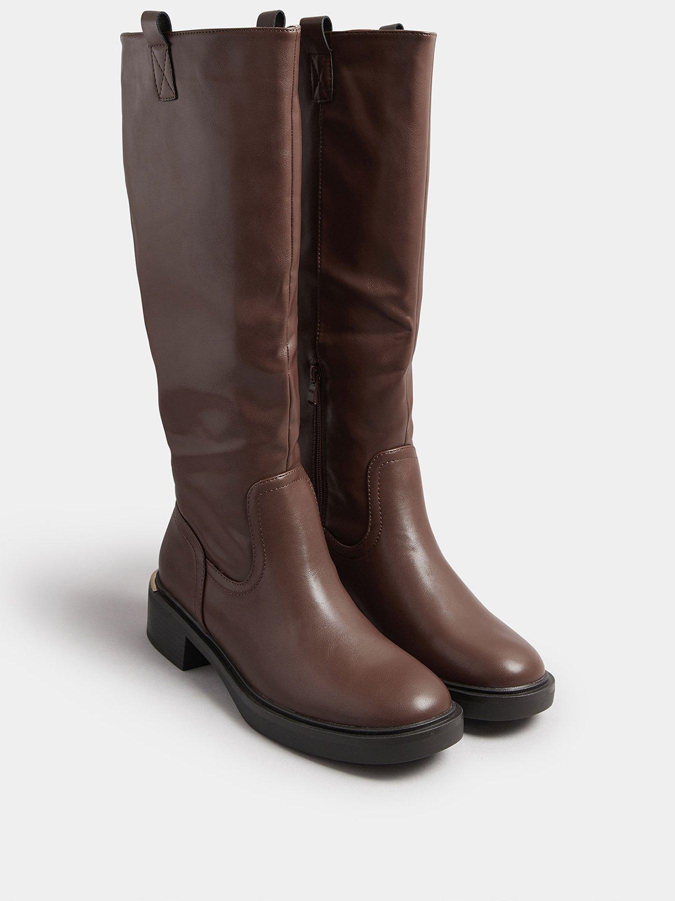 yours-standard-fit-knee-high-boot-brownstillFront