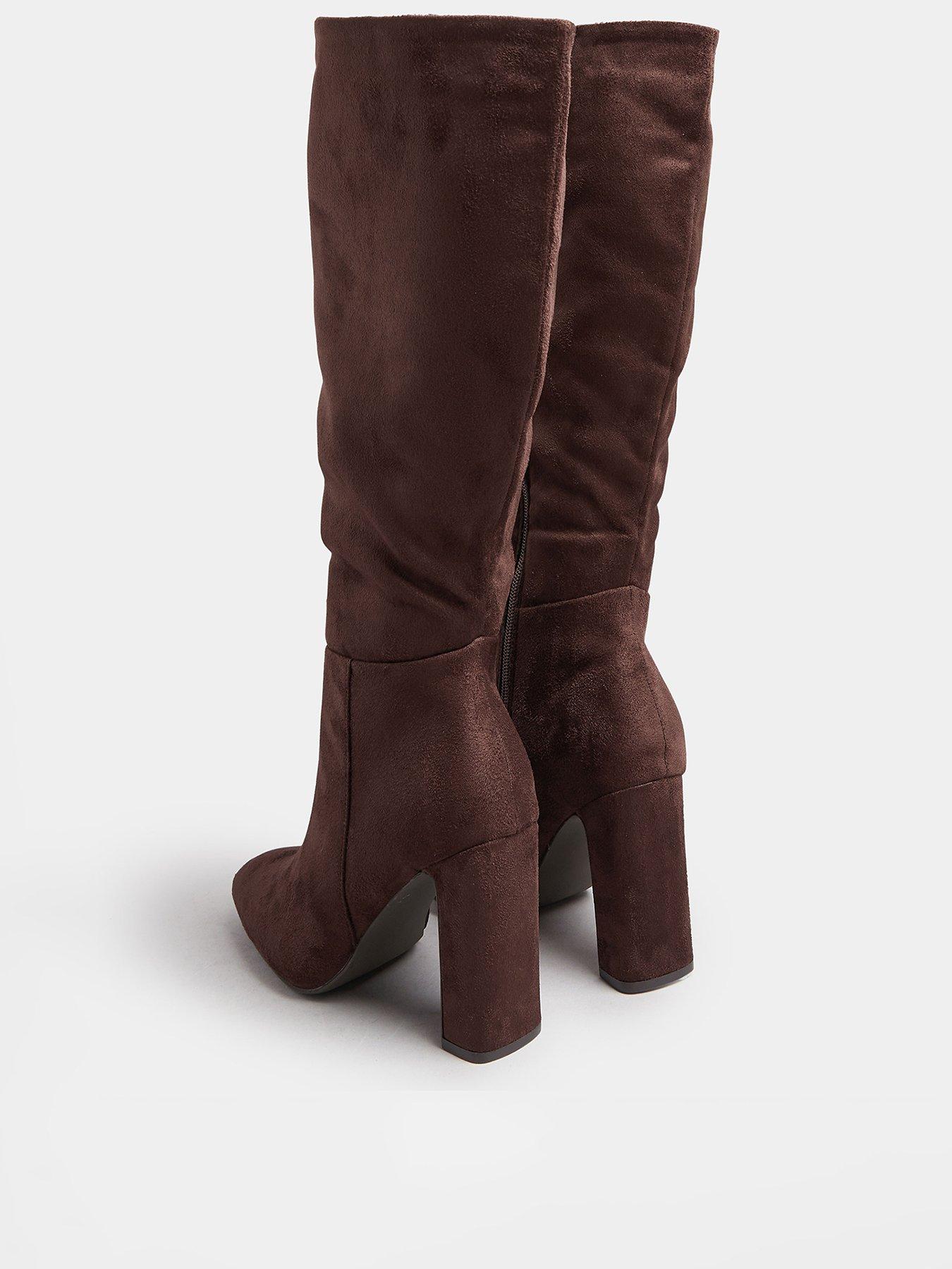 yours-standard-fit-heeled-knee-high-boot-brownback