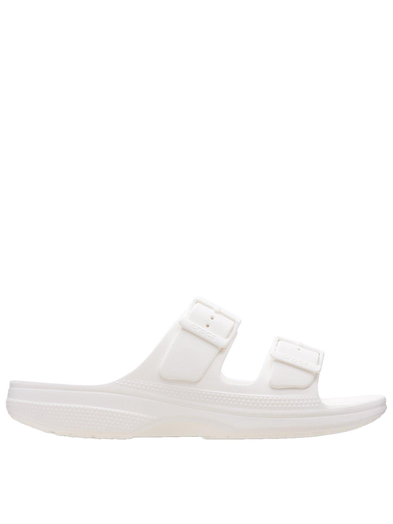 Image 1 of 6 of Crocs Classic Buckle Sandal - White