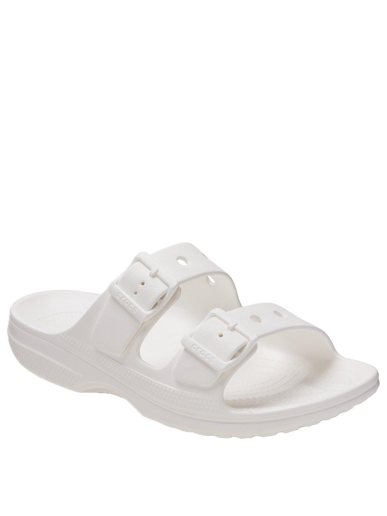 Image 2 of 6 of Crocs Classic Buckle Sandal - White