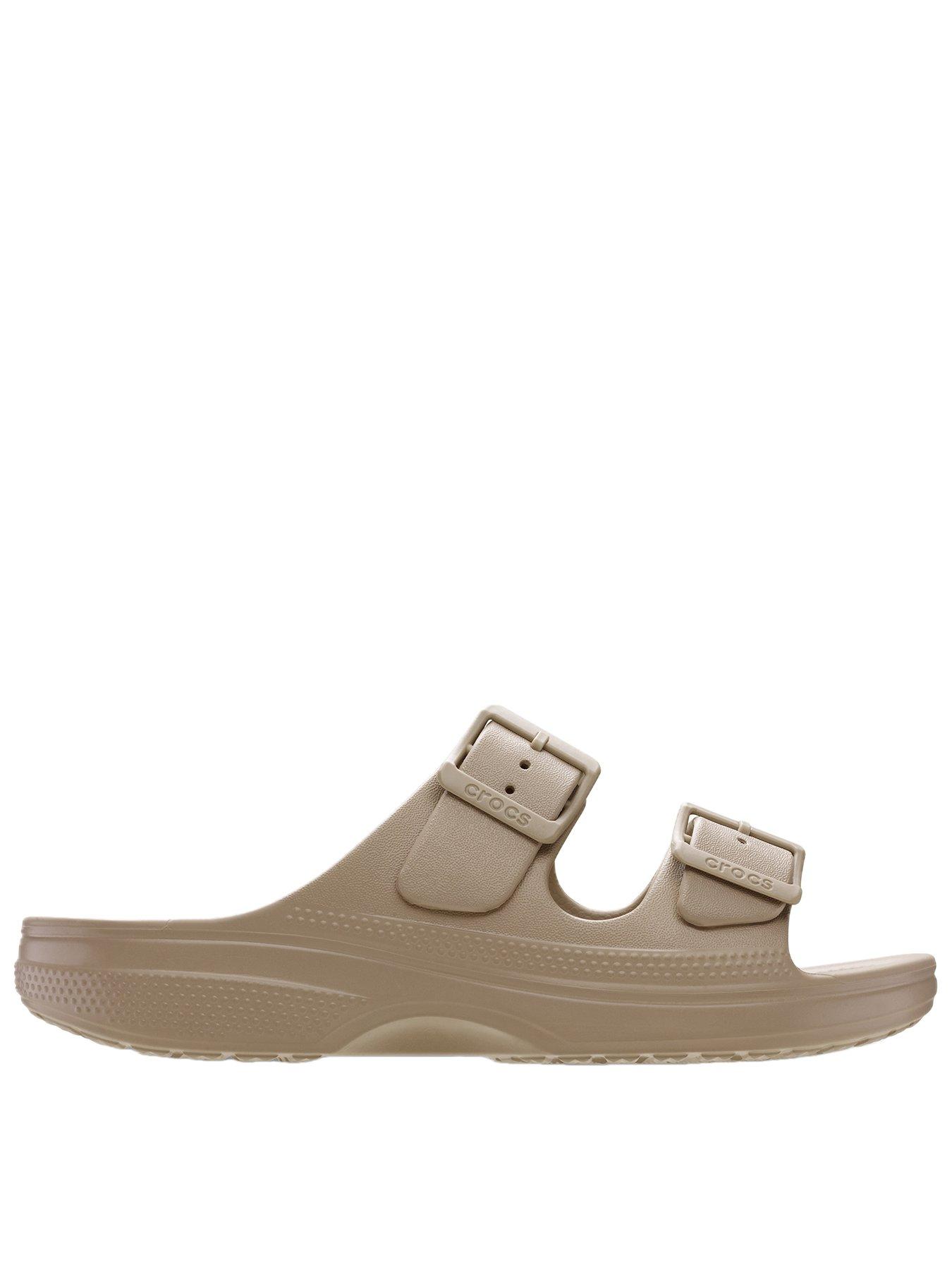 crocs-classic-buckle-sandal-taupe