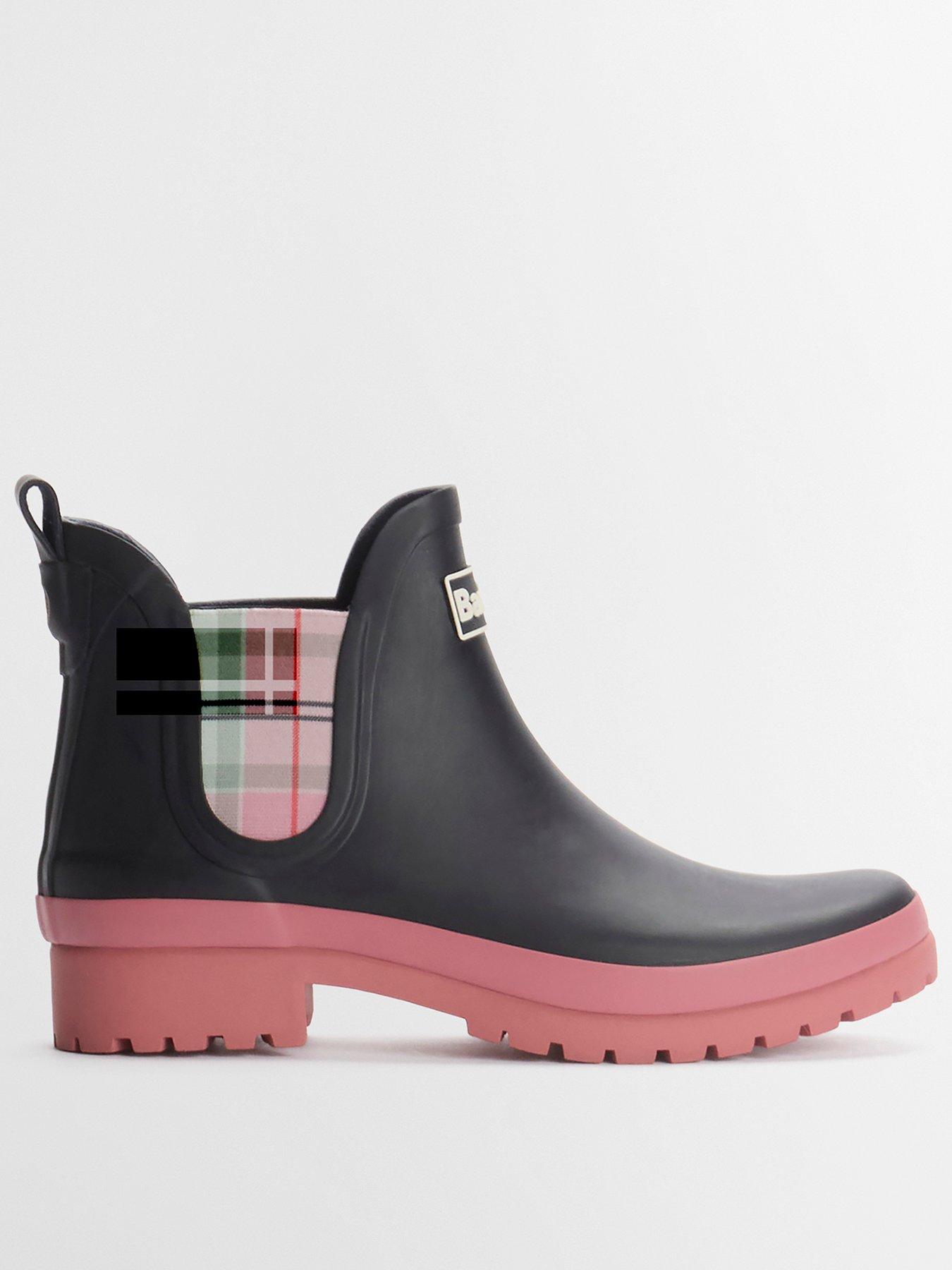 Barbour Mallow Chelsea Welly - Navy/cherry Blossom