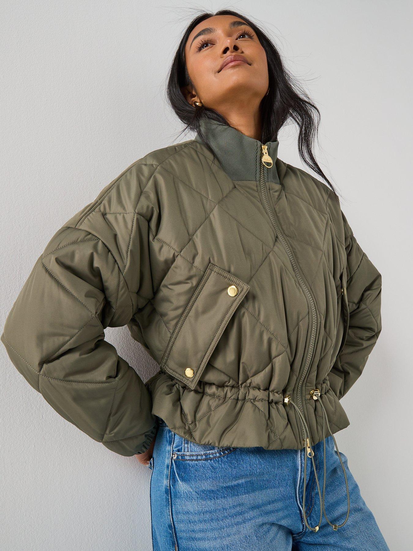 Image 5 of 6 of Barbour International B.intl Pagan Quilted Jacket - Green