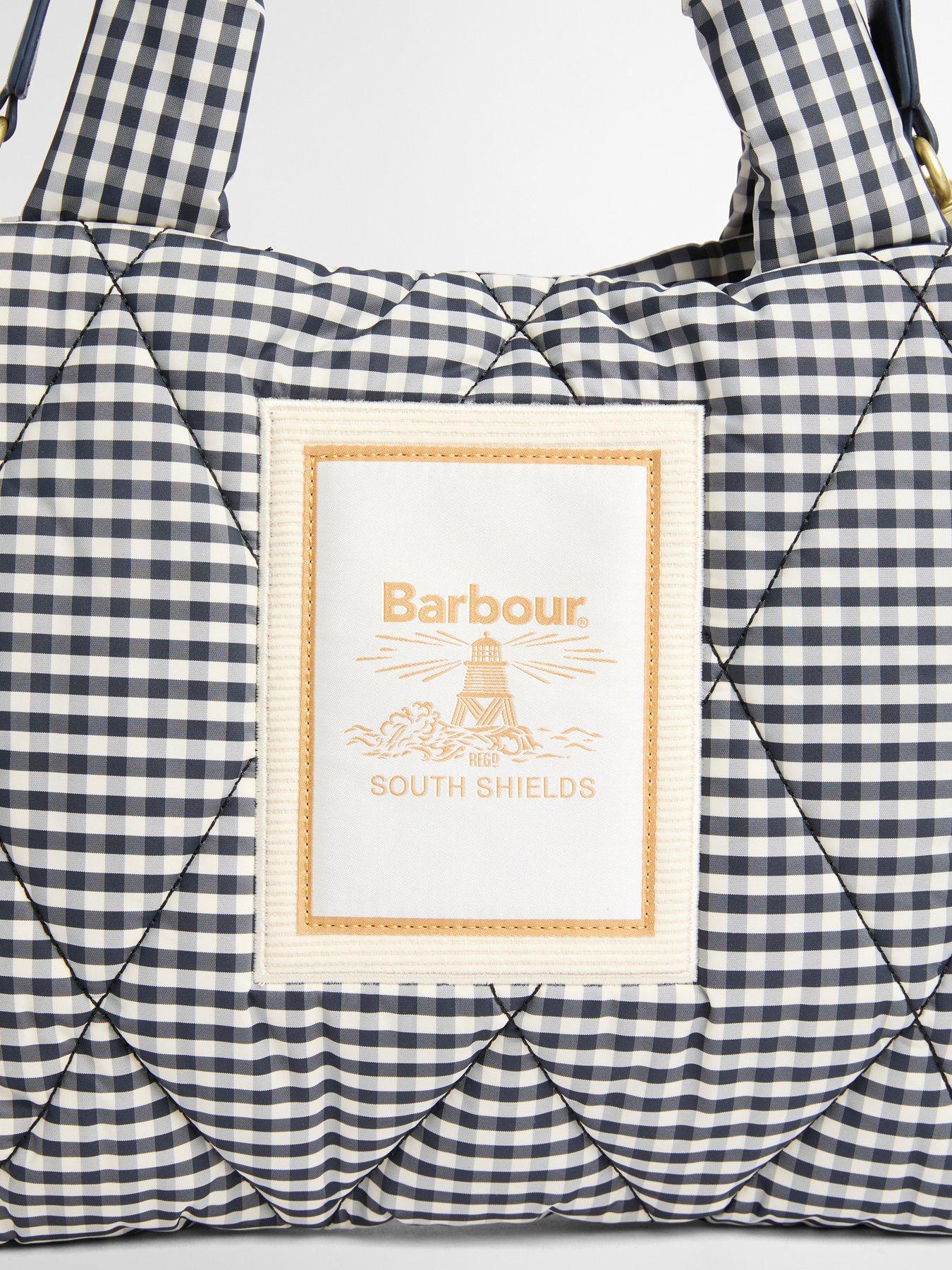Image 3 of 3 of Barbour Riah Mini Quilted Tote Bag - Gingham Check