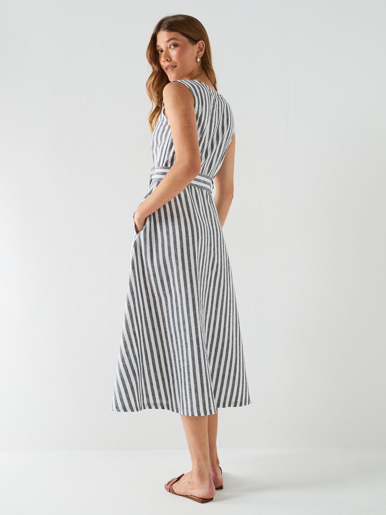 Image 2 of 6 of Barbour Inez Midi Dress - Navy