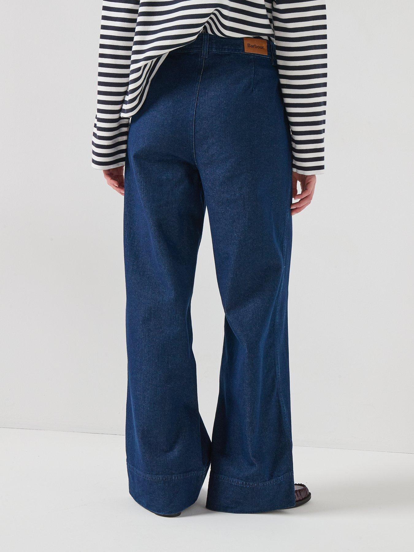 Image 2 of 5 of Barbour Maia Denim Trousers - Blue
