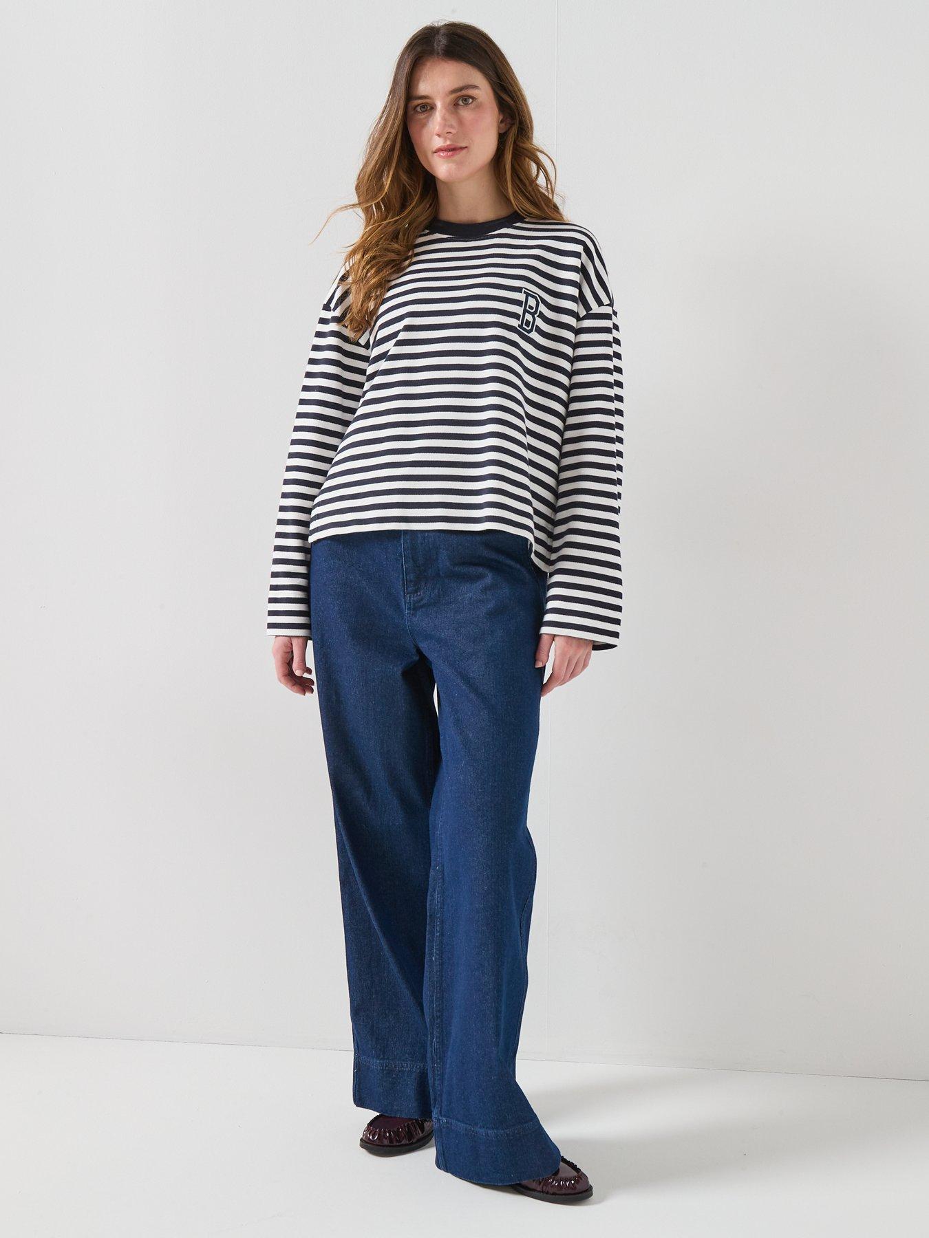 Image 3 of 5 of Barbour Maia Denim Trousers - Blue
