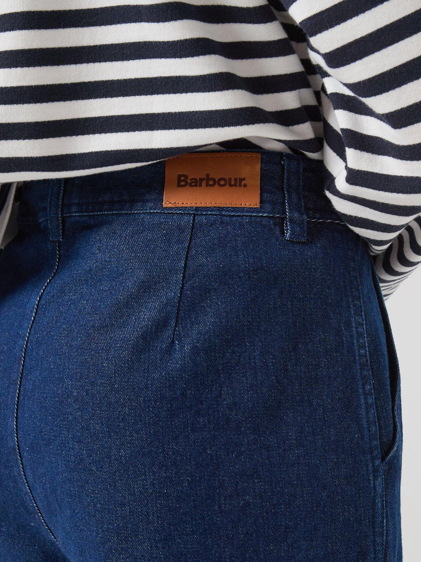 Image 4 of 5 of Barbour Maia Denim Trousers - Blue