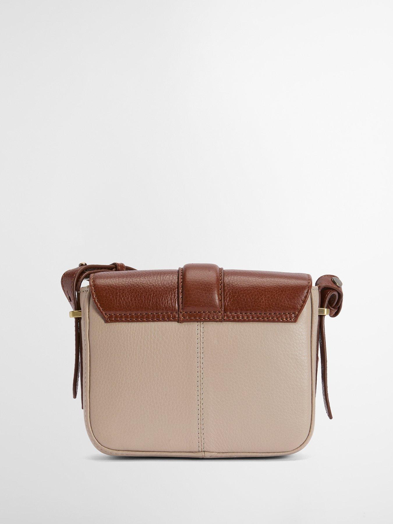 Image 2 of 3 of Barbour Mini Rosa Leather Crossbody Bag - Pebbled/Brown