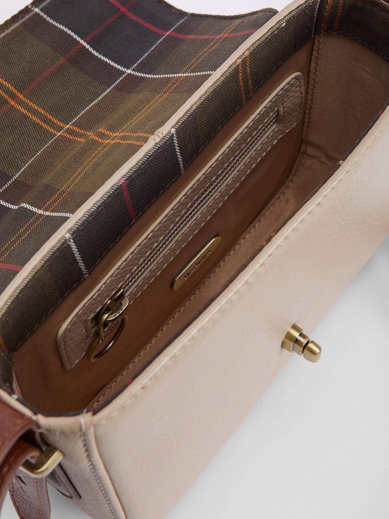 Image 3 of 3 of Barbour Mini Rosa Leather Crossbody Bag - Pebbled/Brown