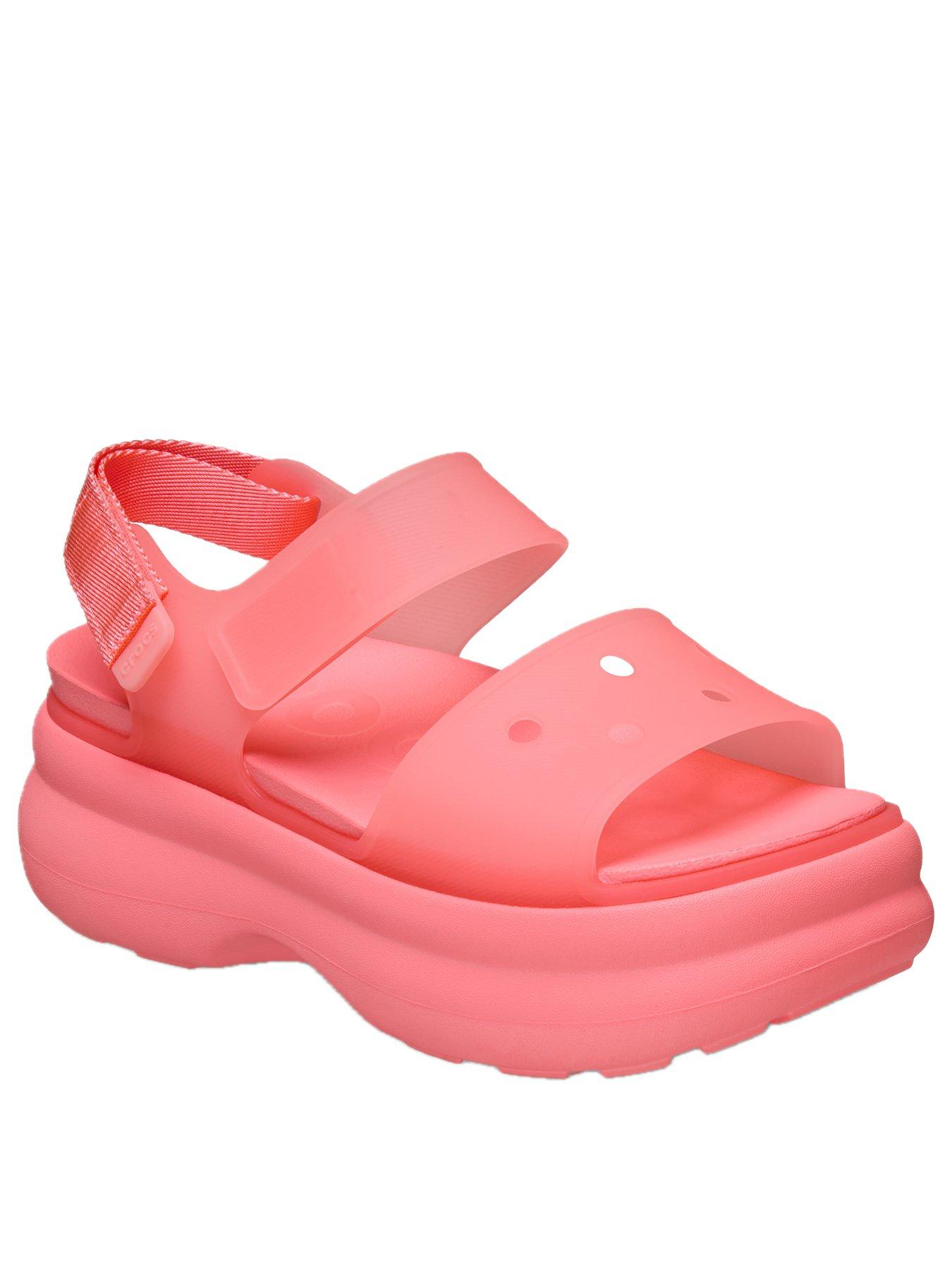 Image 2 of 6 of Crocs Soho Frosted Y Strap Sandals - Guava