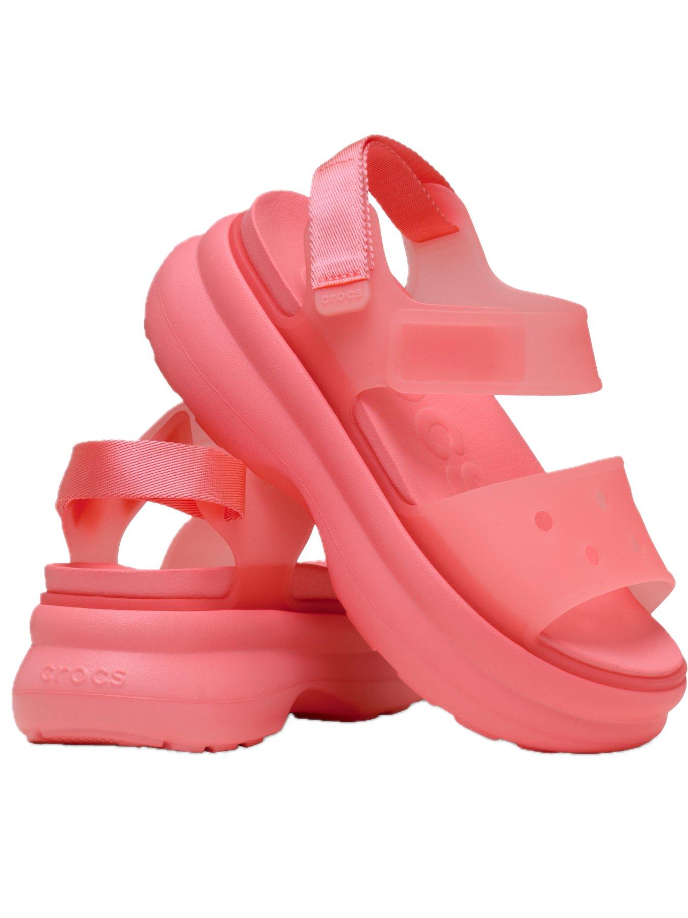 Image 6 of 6 of Crocs Soho Frosted Y Strap Sandals - Guava