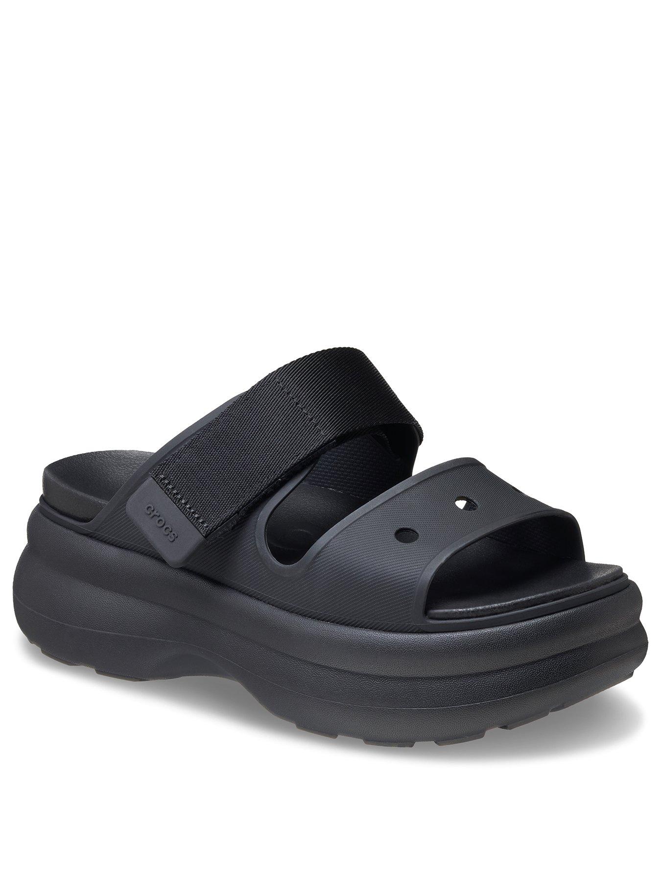 crocs-soho-two-strap-sandal-blackstillFront