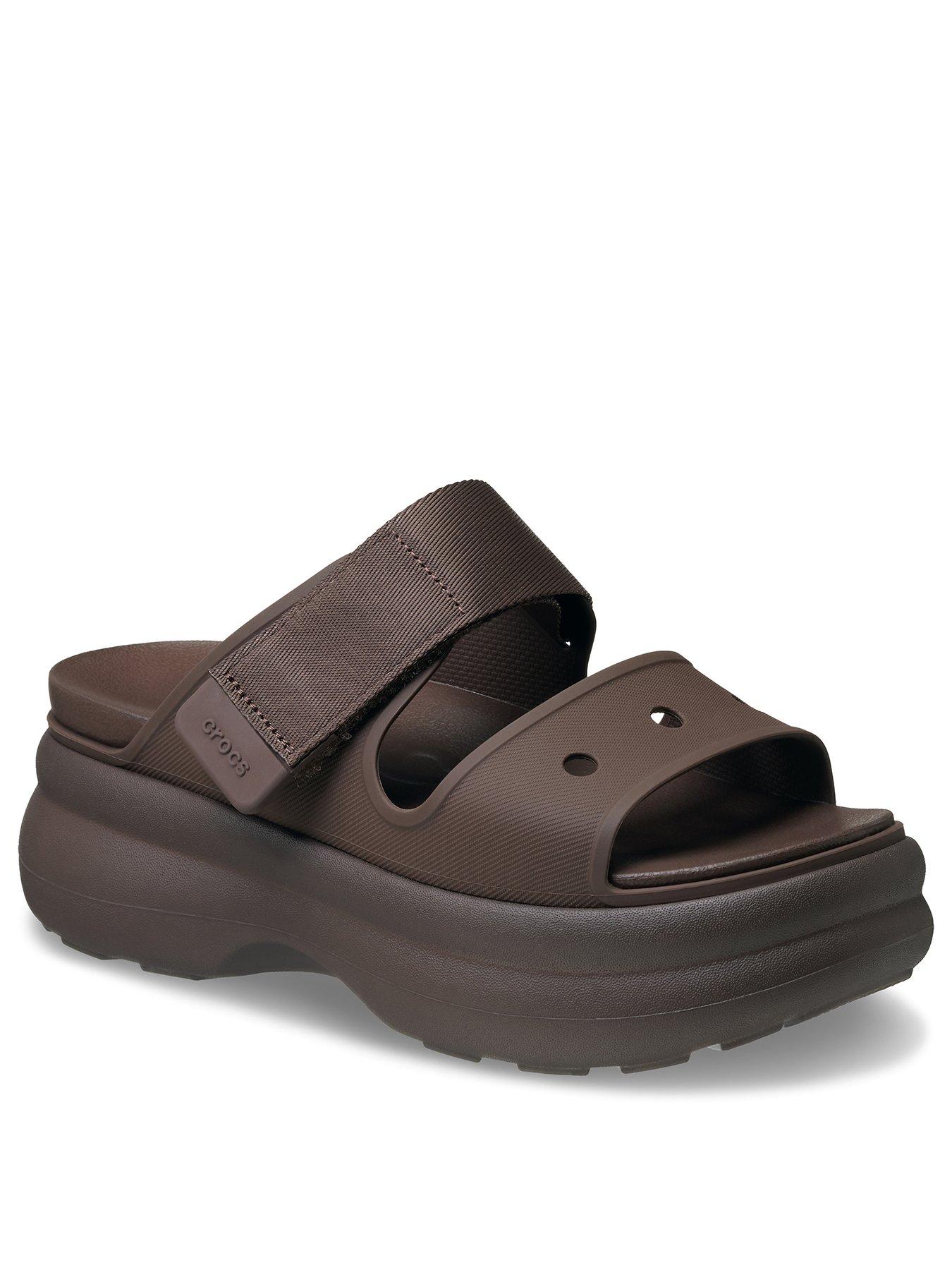 crocs-soho-two-strap-sandal-coffeestillFront