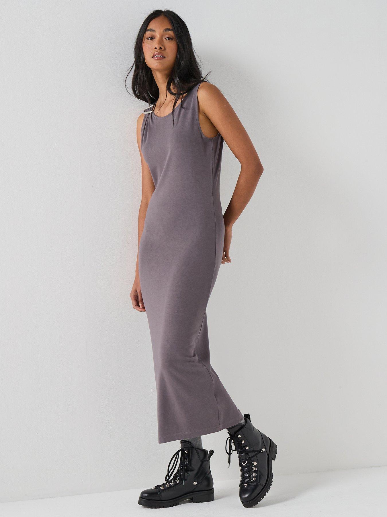 Barbour International Gigi Midi Dress - Grey