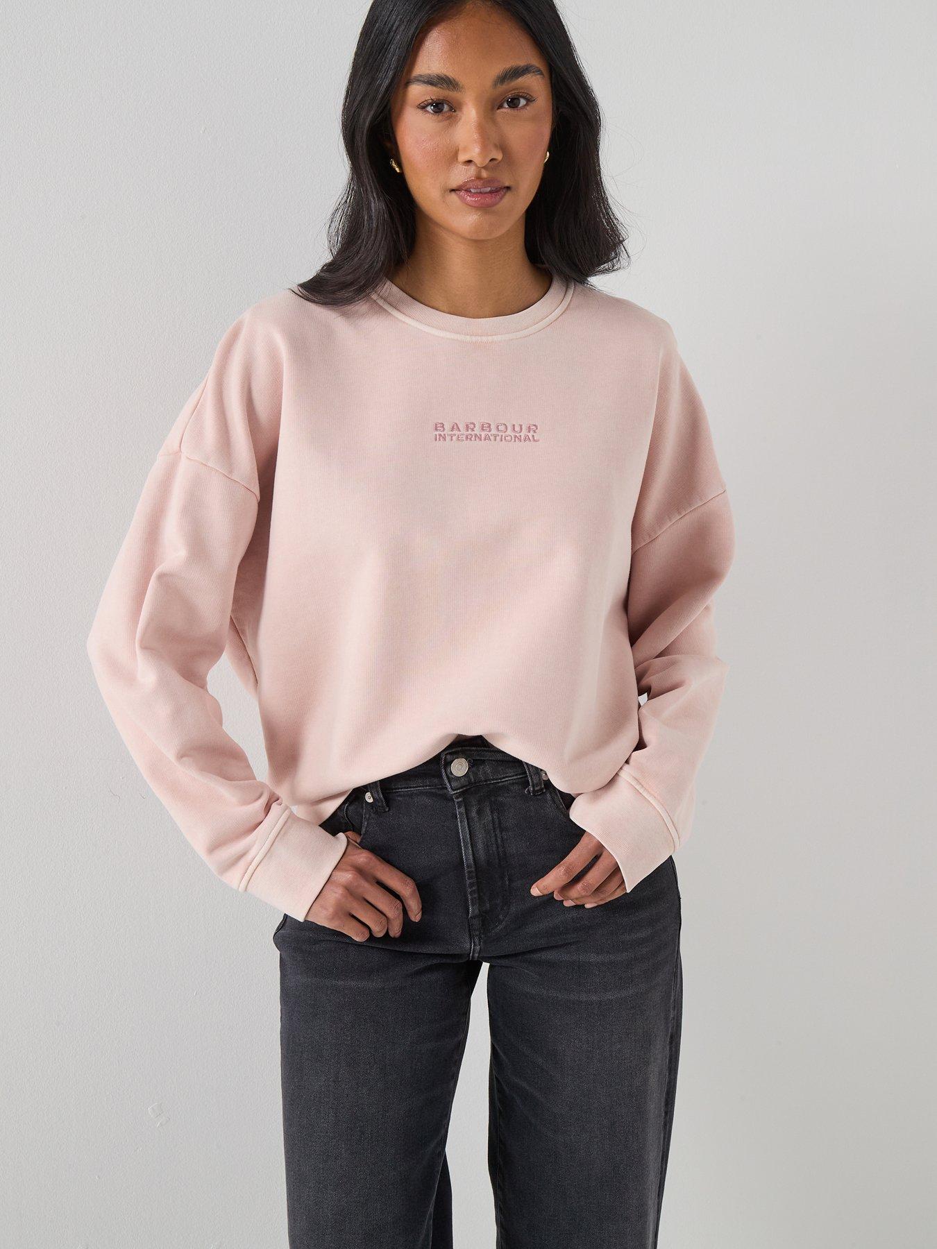 Image 1 of 6 of Barbour International Lyra Sweatshirt - Pink