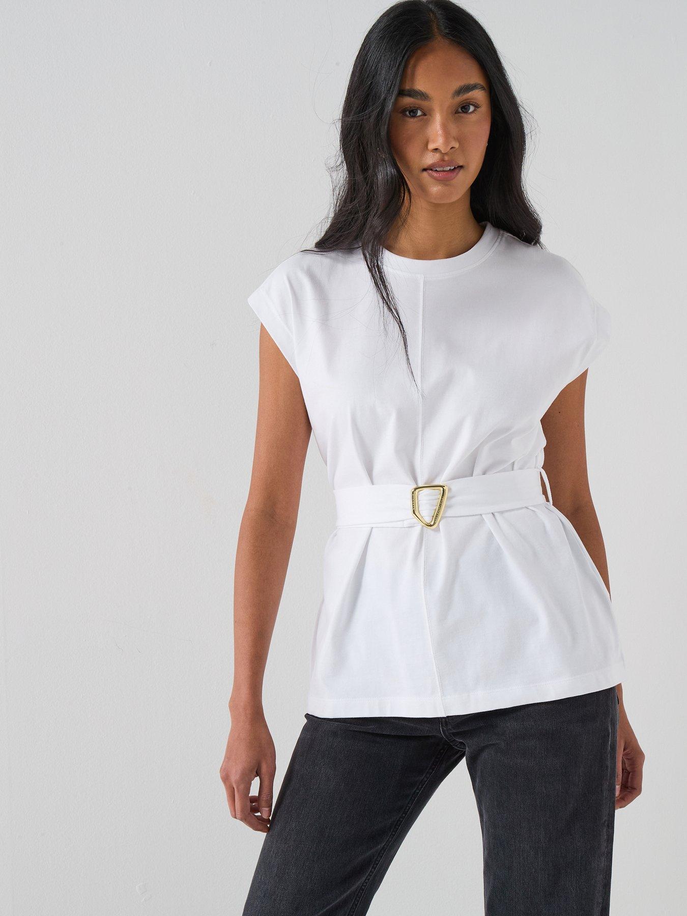 Image 1 of 6 of Barbour International B.intl Alexis Top - White