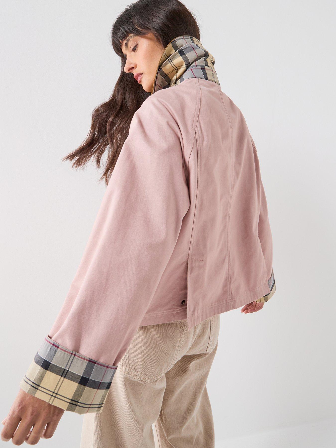 Image 2 of 6 of Barbour Cropped Beadnell Casual Jacket - Pink