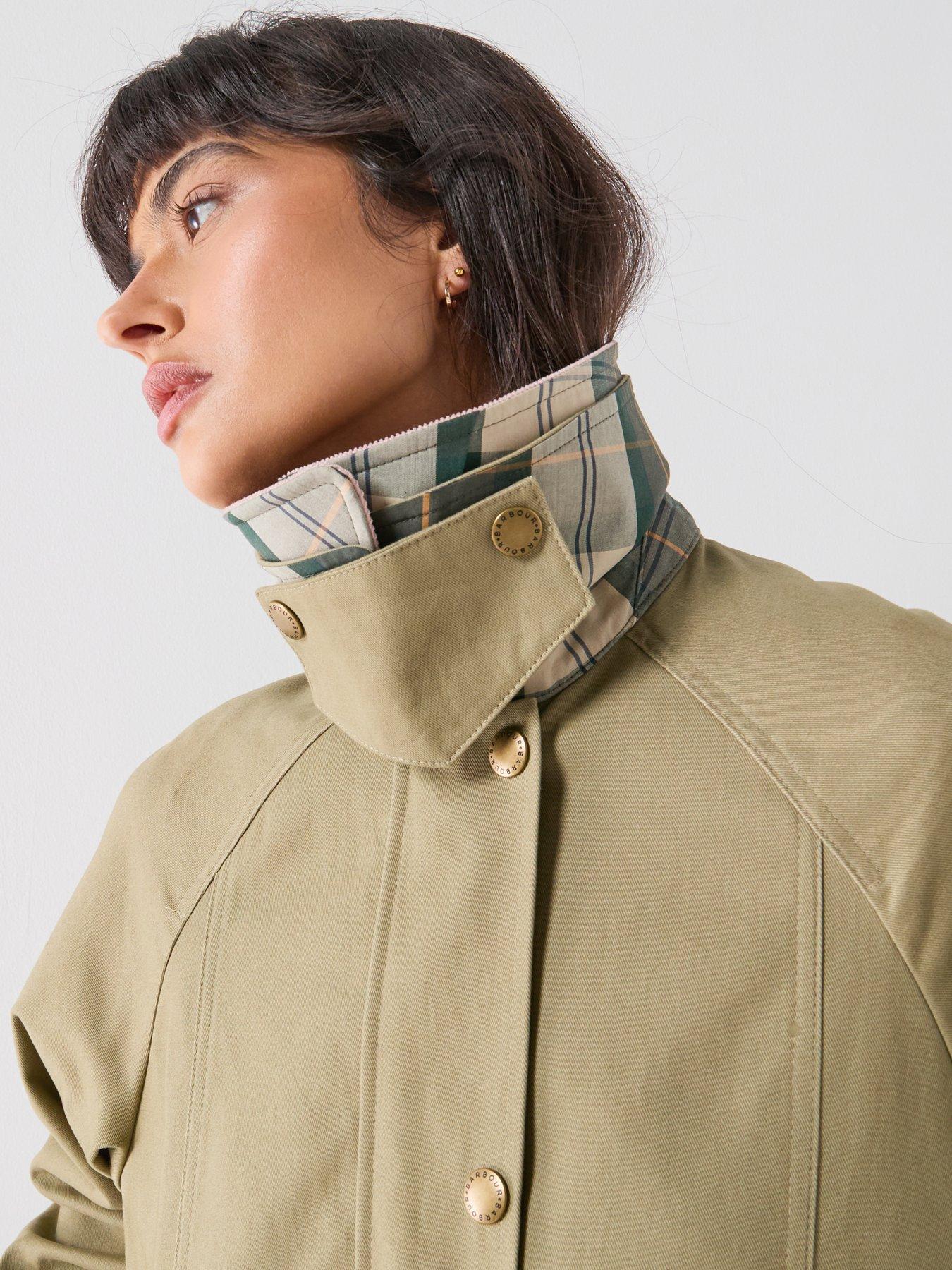 Image 4 of 6 of Barbour Cropped Beadnell Casual Jacket - Green