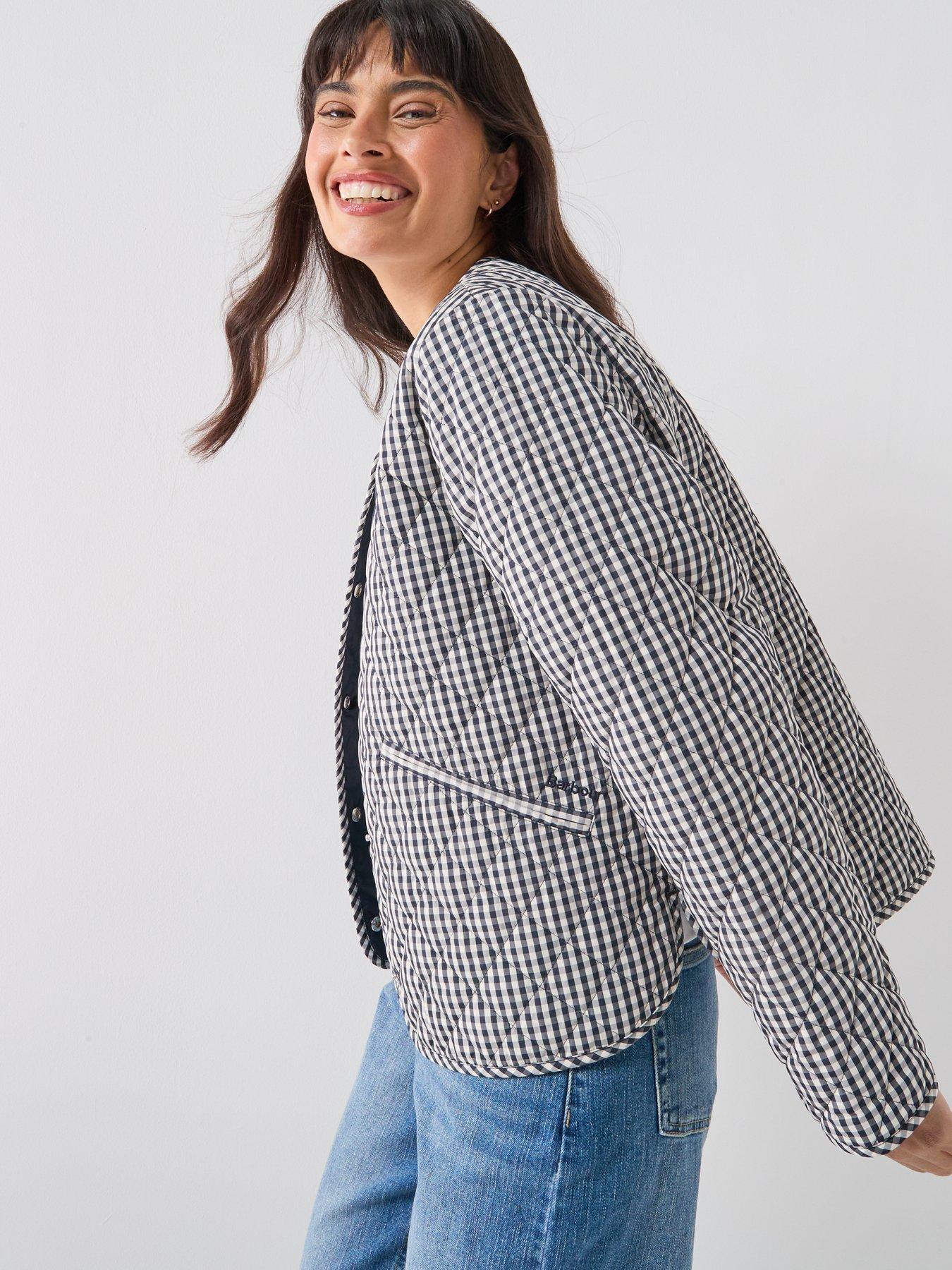 barbour-cashel-check-collarless-quilted-jacket-navyoutfit