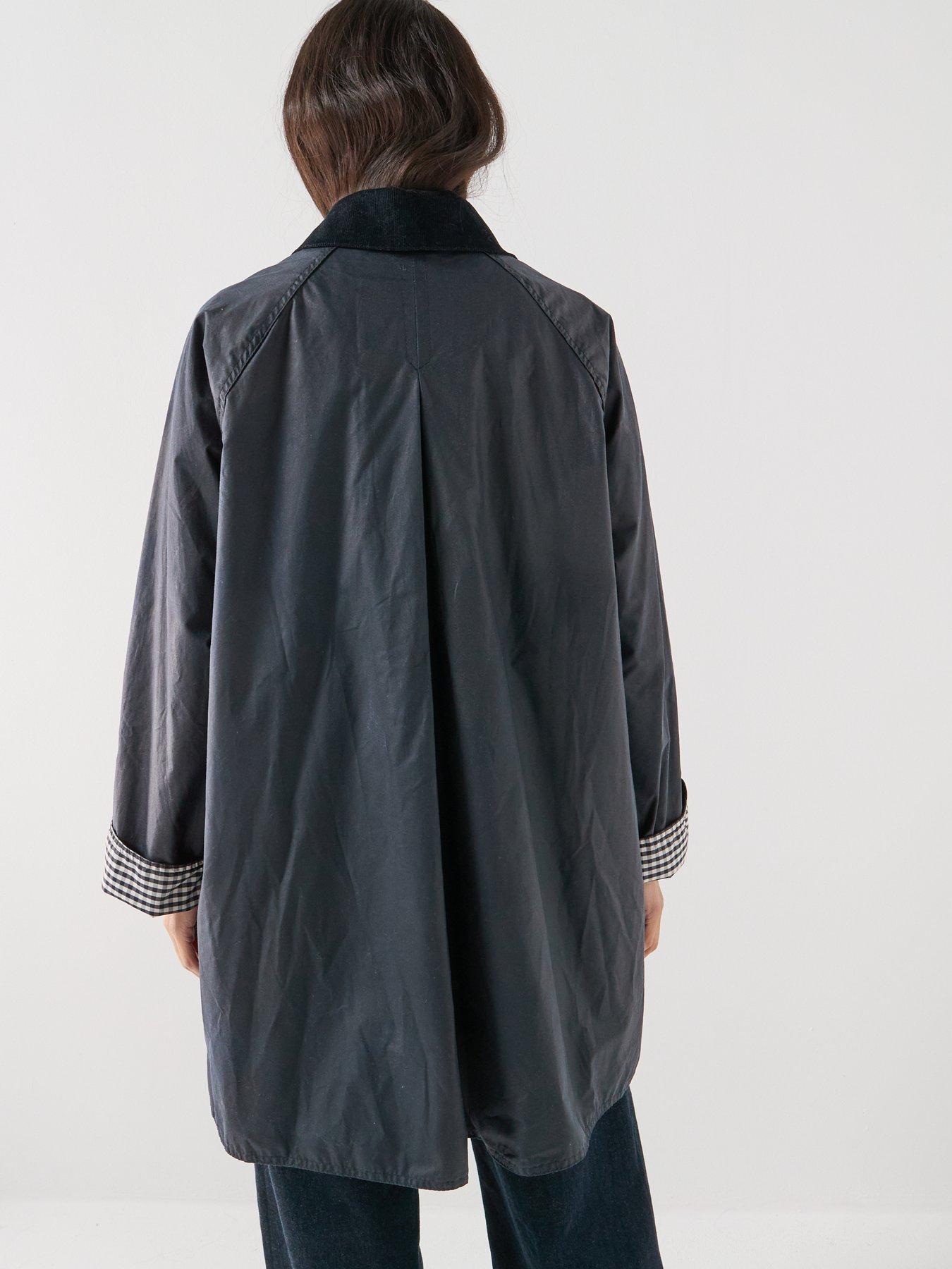 Image 2 of 6 of Barbour Wren Wax Jacket - Navy