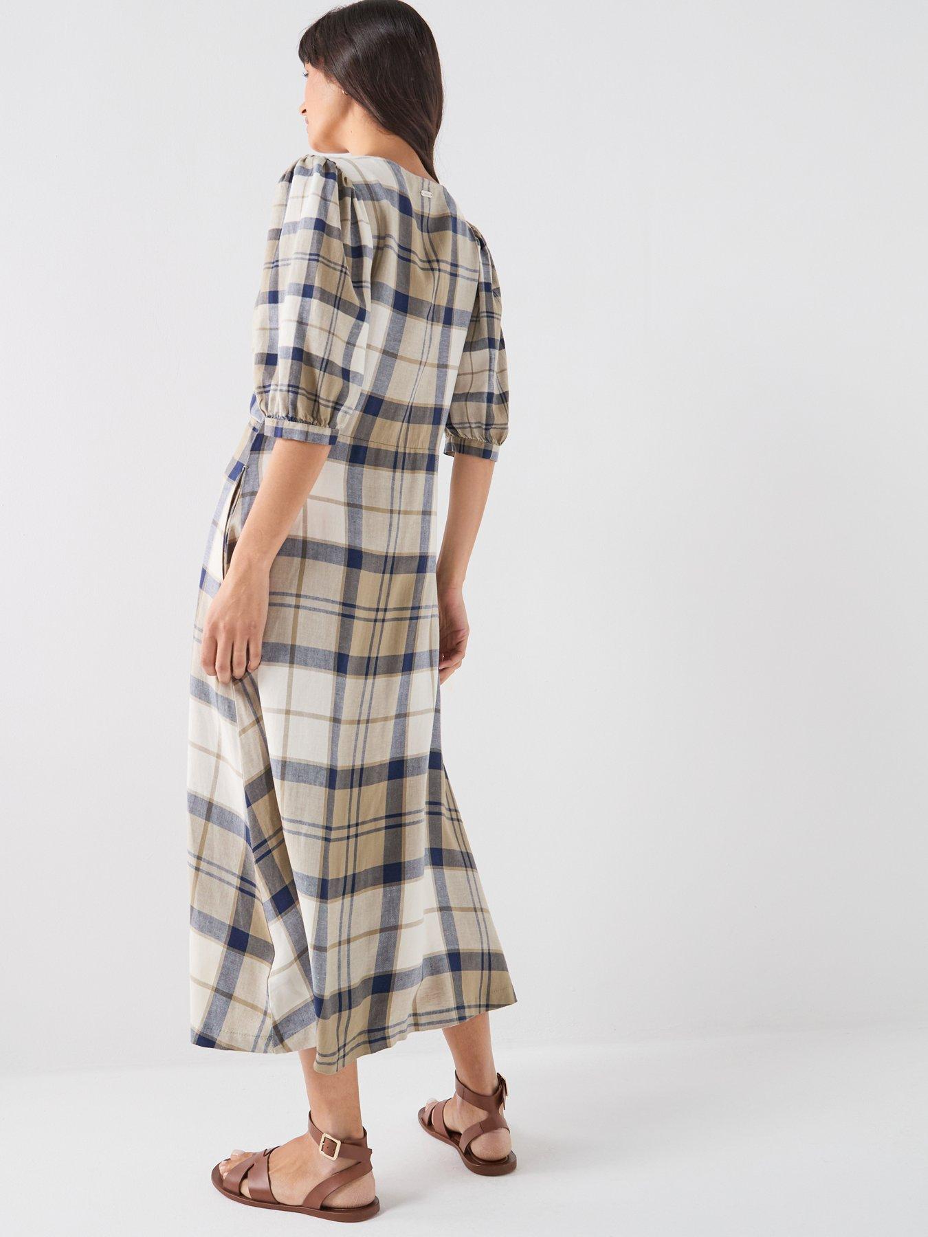 Image 2 of 6 of Barbour Ballina Midi Dress - Navy