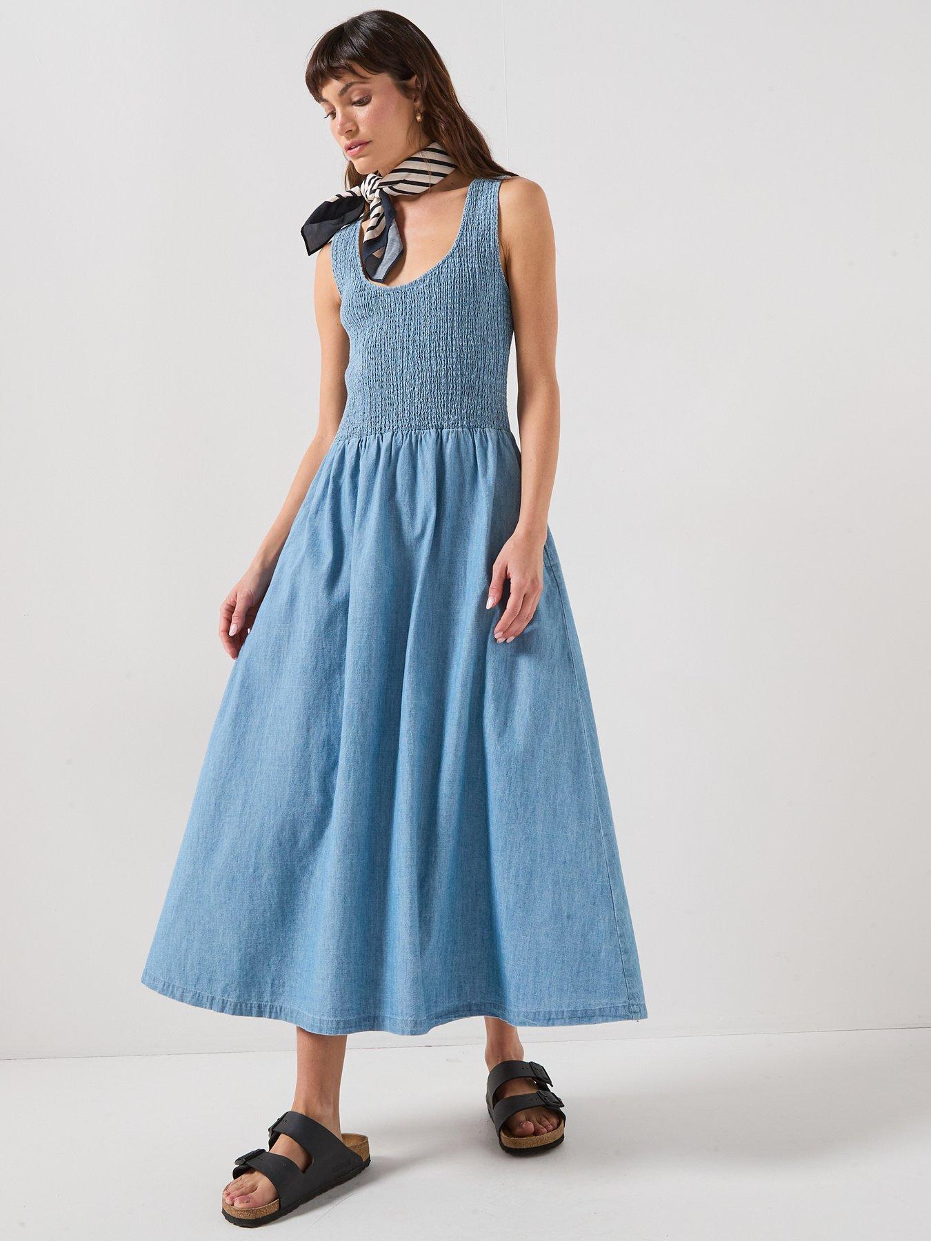 Barbour Josie Midi Dress - Blue